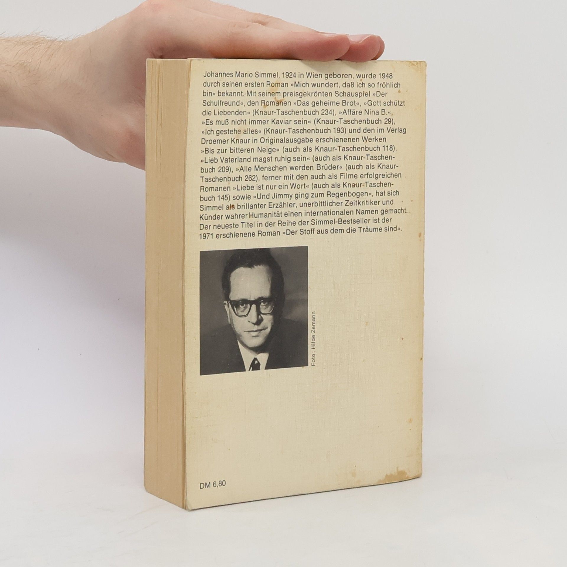 Johannes Mario Simmel Es muß nicht immer Kaviar sein
