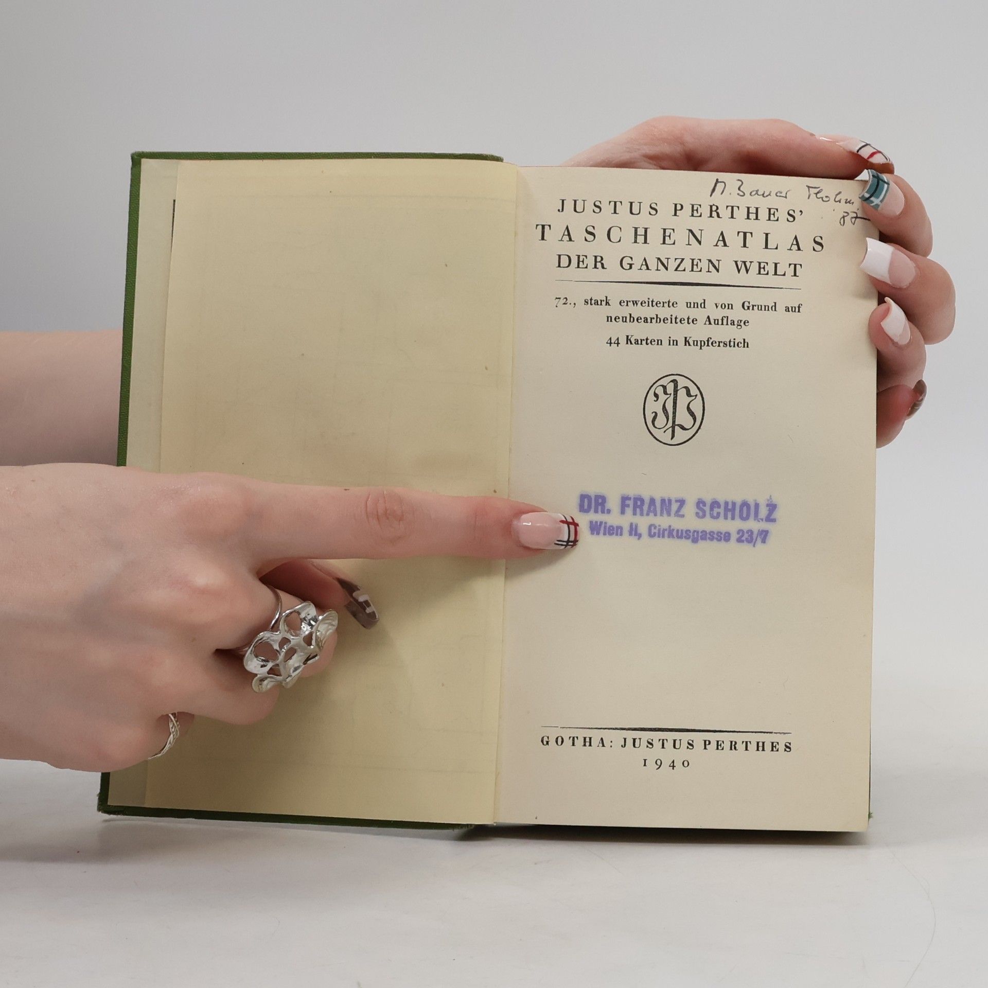 Justus Perthes Justus Perthes' Taschenatlas der ganzen welt