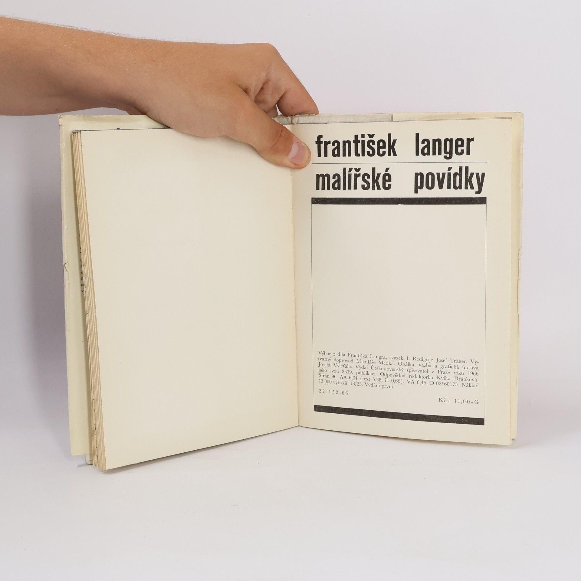 František Langer Malířské povídky