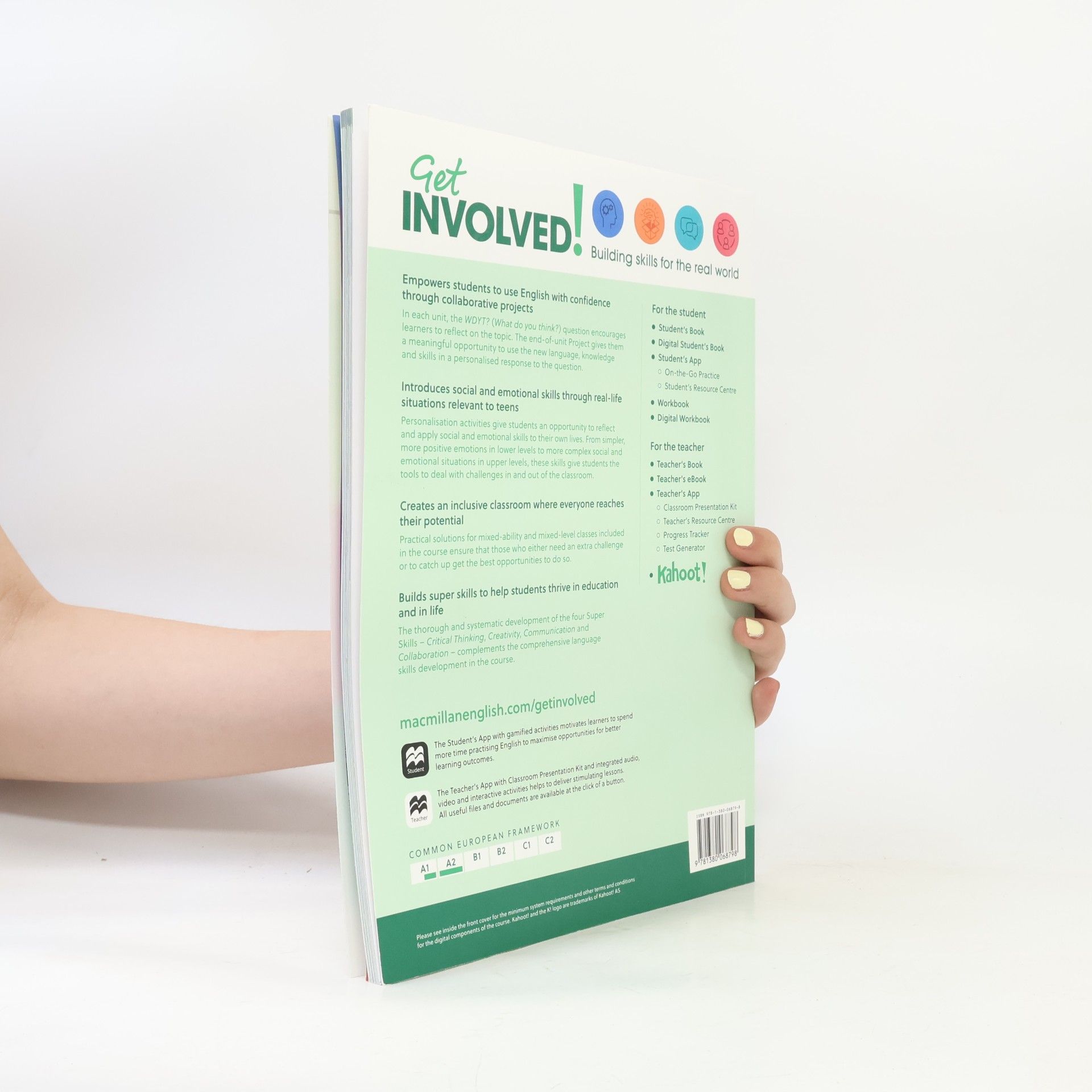 Macmillan Education Get Involved! A2 Student´s Book with Student´s App and Digital Student´s Book