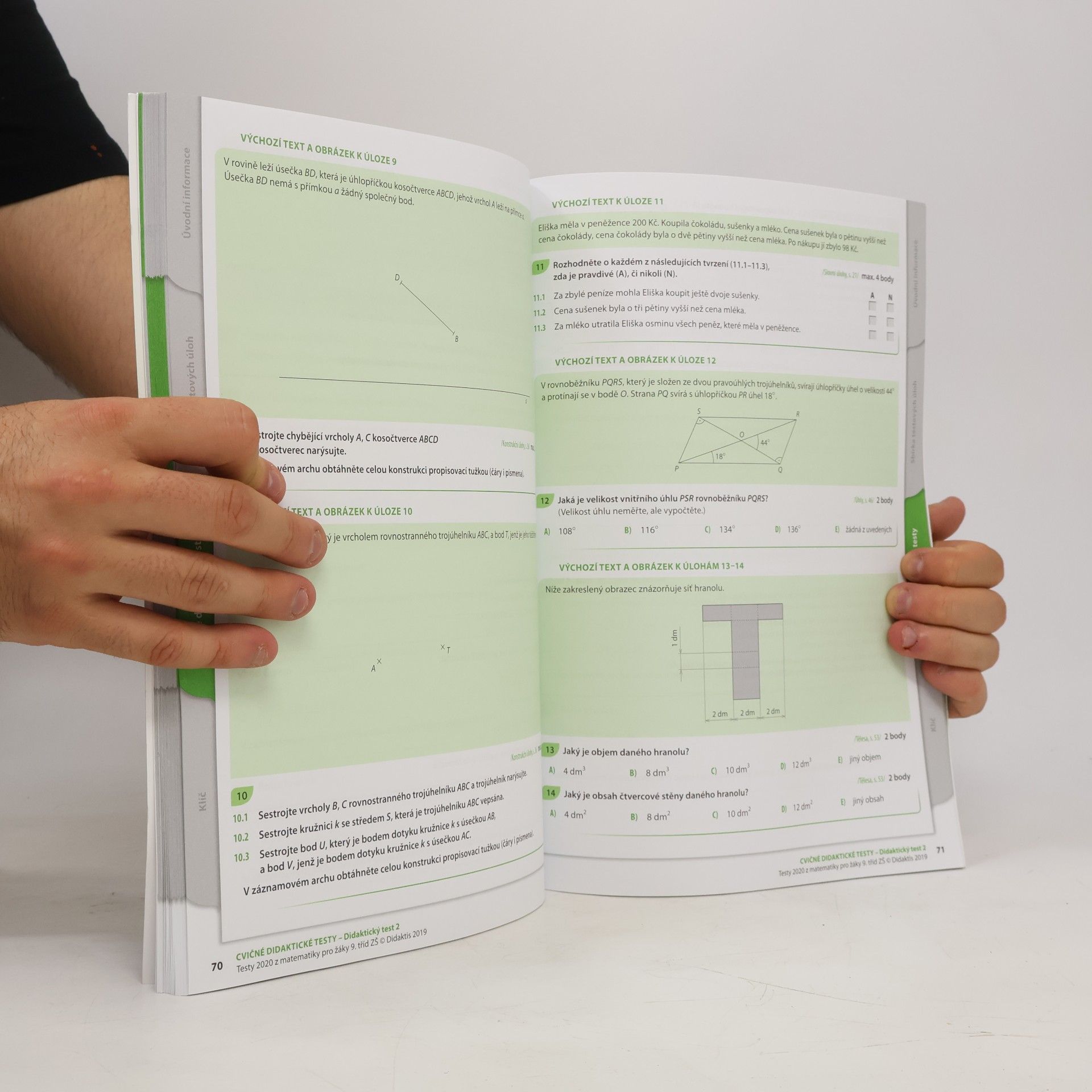 Hana Hedbávná Testy 2020 pro žáky 9. tříd ZŠ z matematiky