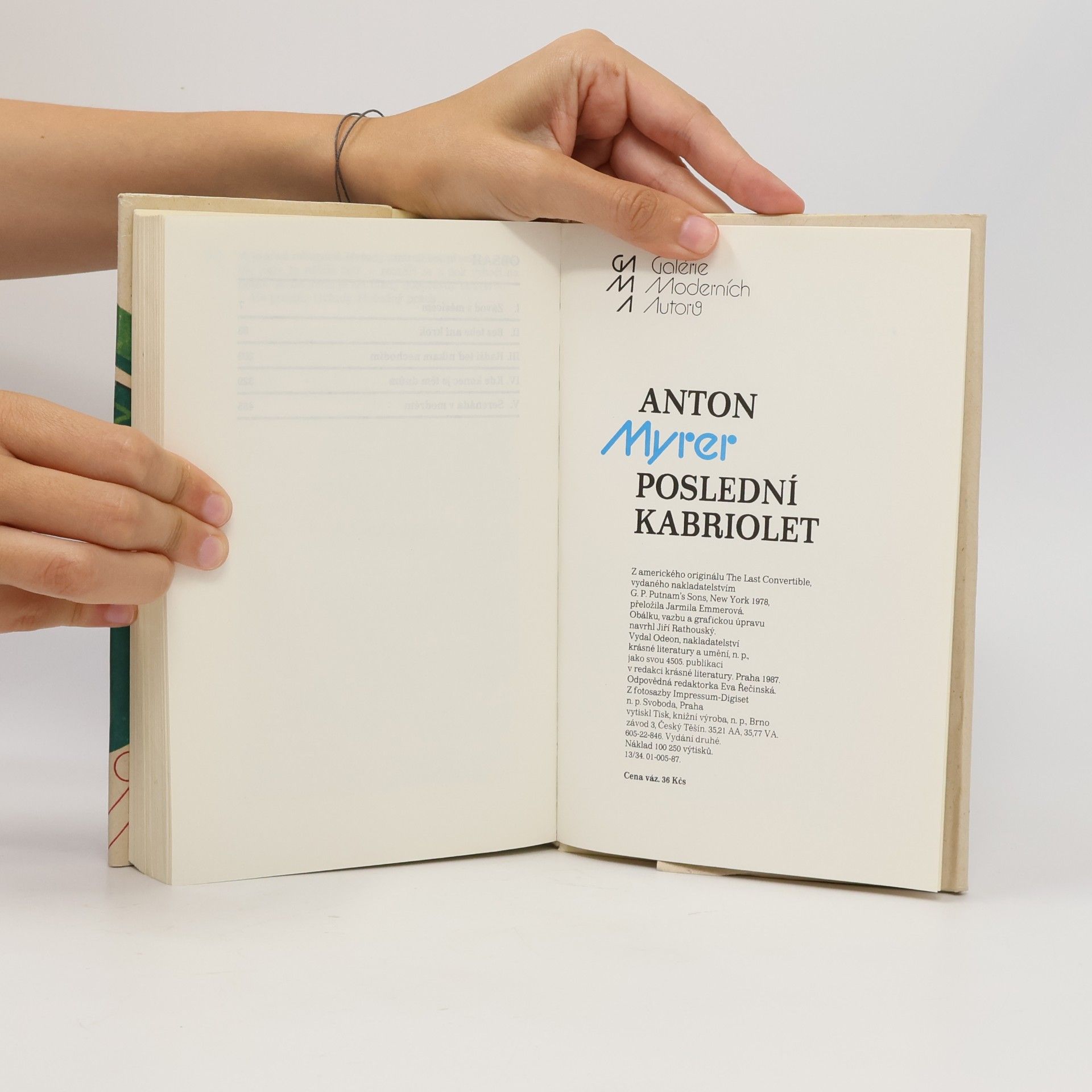 Anton Myrer Poslední kabriolet