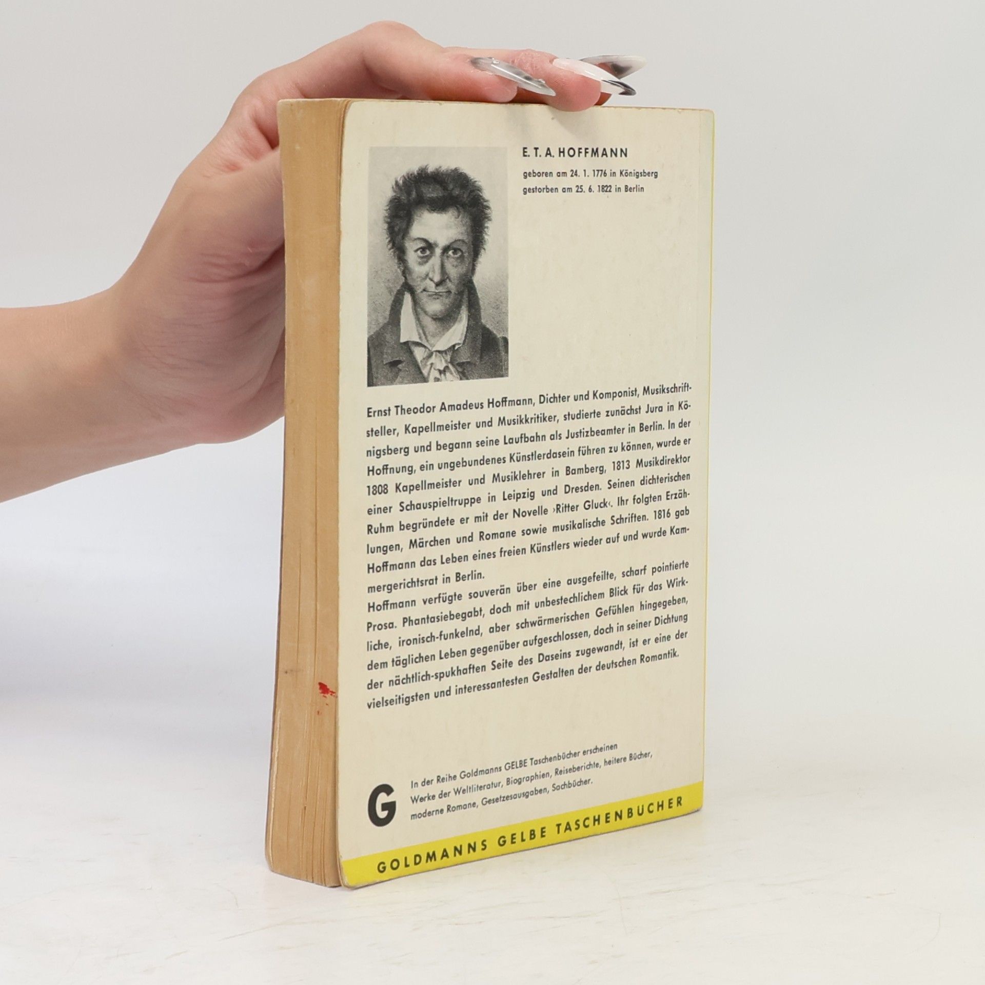 E. T. A. Hoffmann Die elixiere des Teufels. Klein Zaches