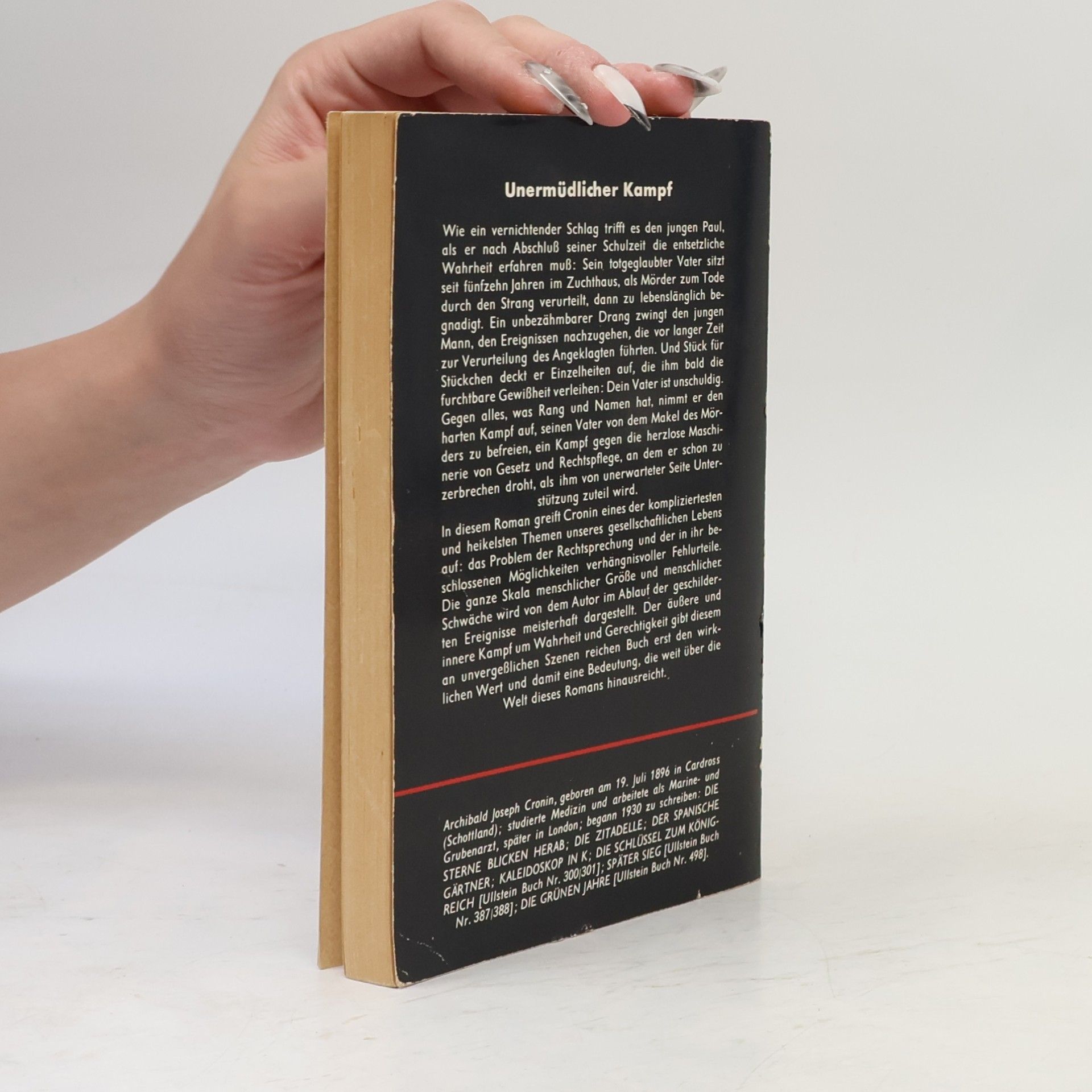 A. J. Cronin Hinter diesen Mauern