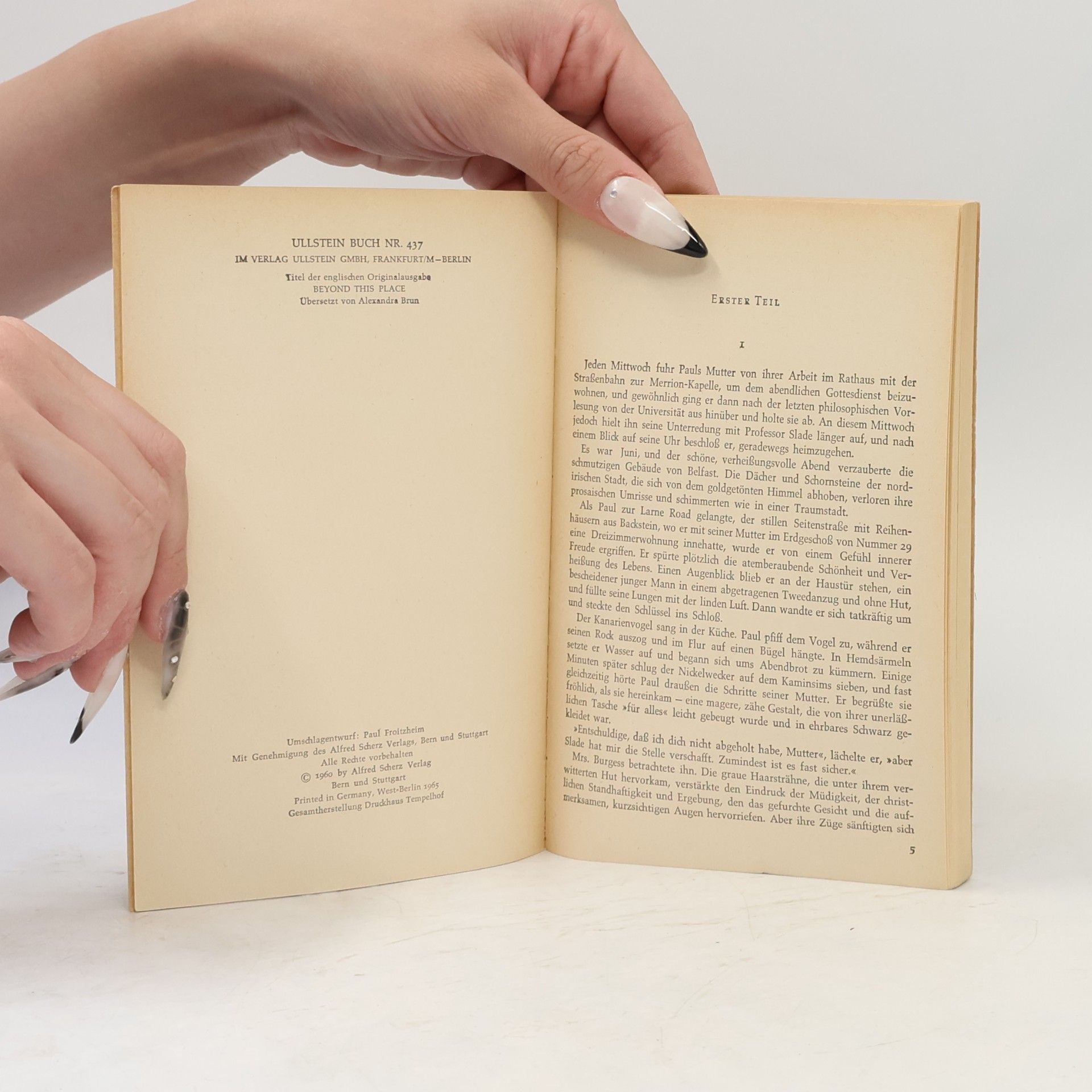 A. J. Cronin Hinter diesen Mauern