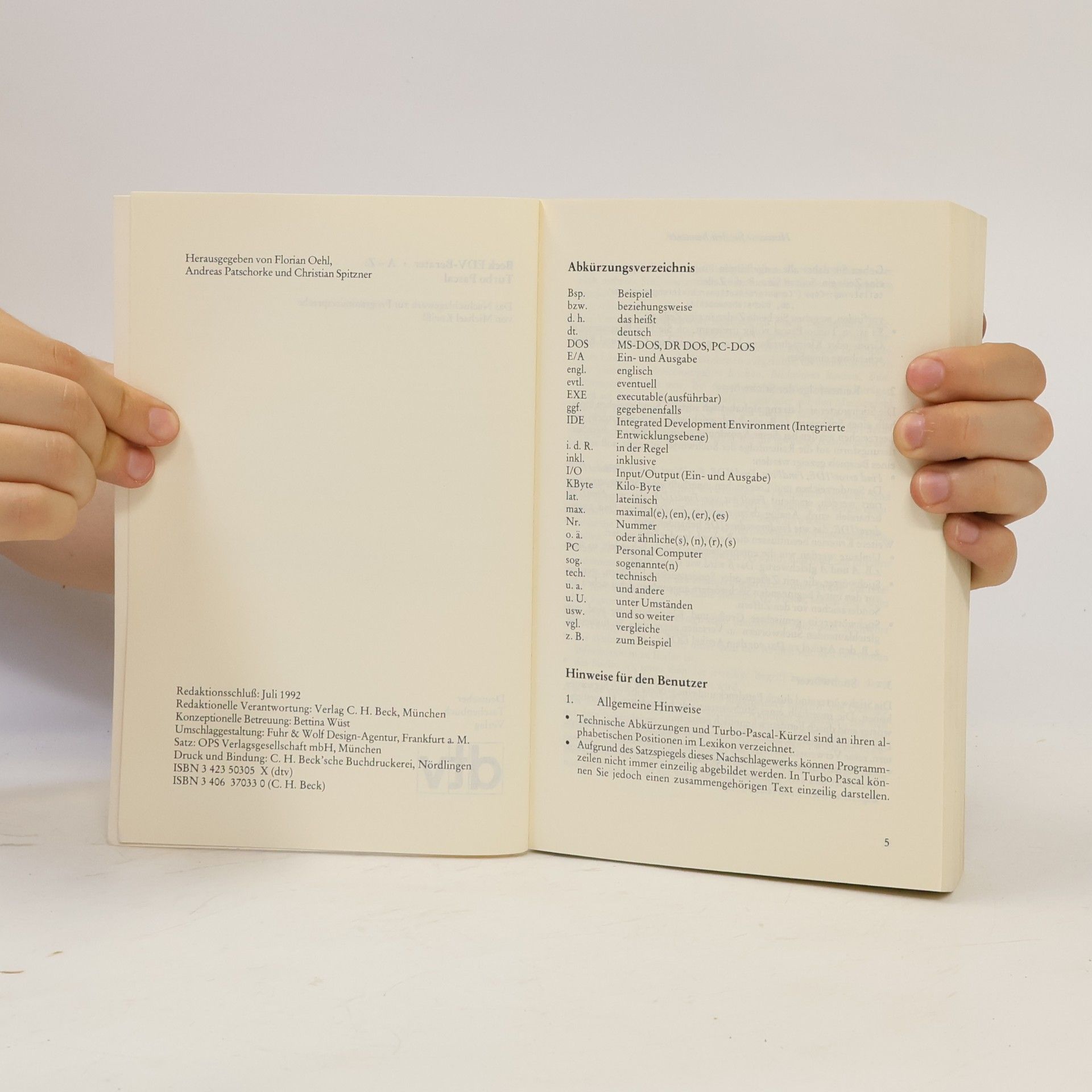 Michael Kneißl dtv Beck EDV-Berater: Turbo Pascal