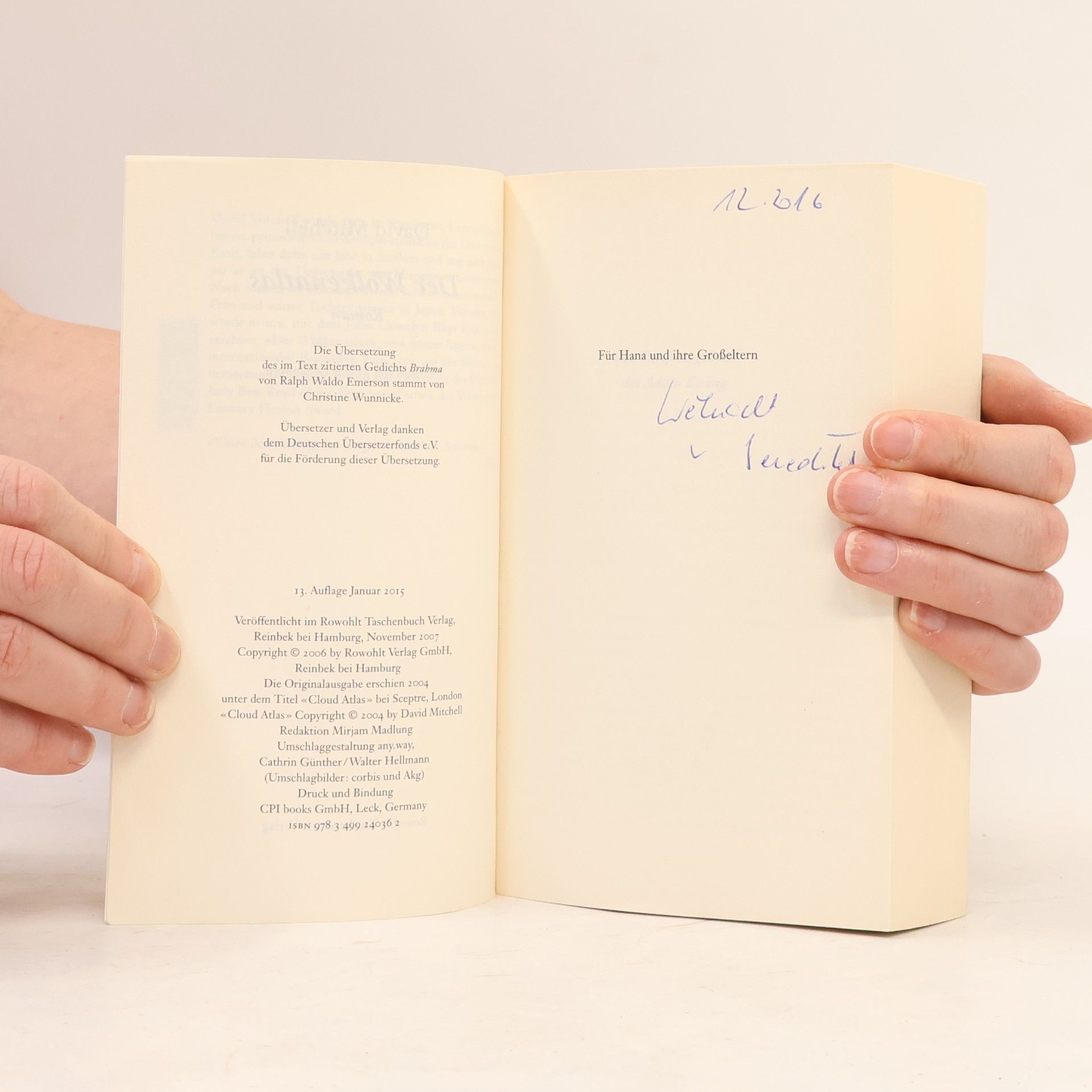 David Mitchell Der Wolkenatlas