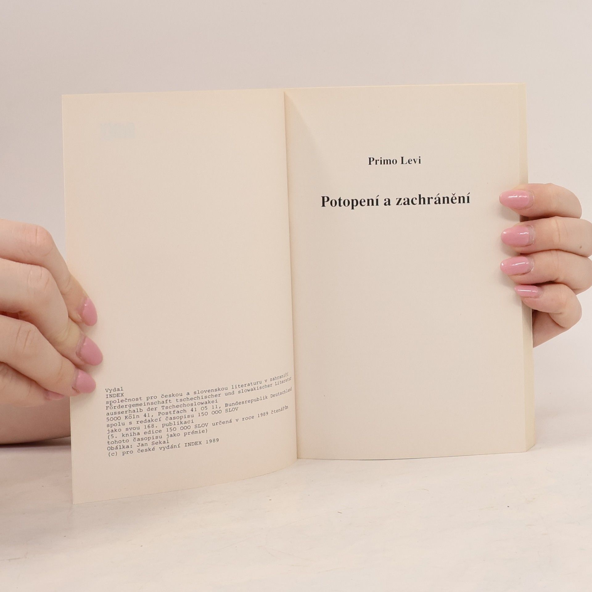 Primo Levi Potopení a zachránění