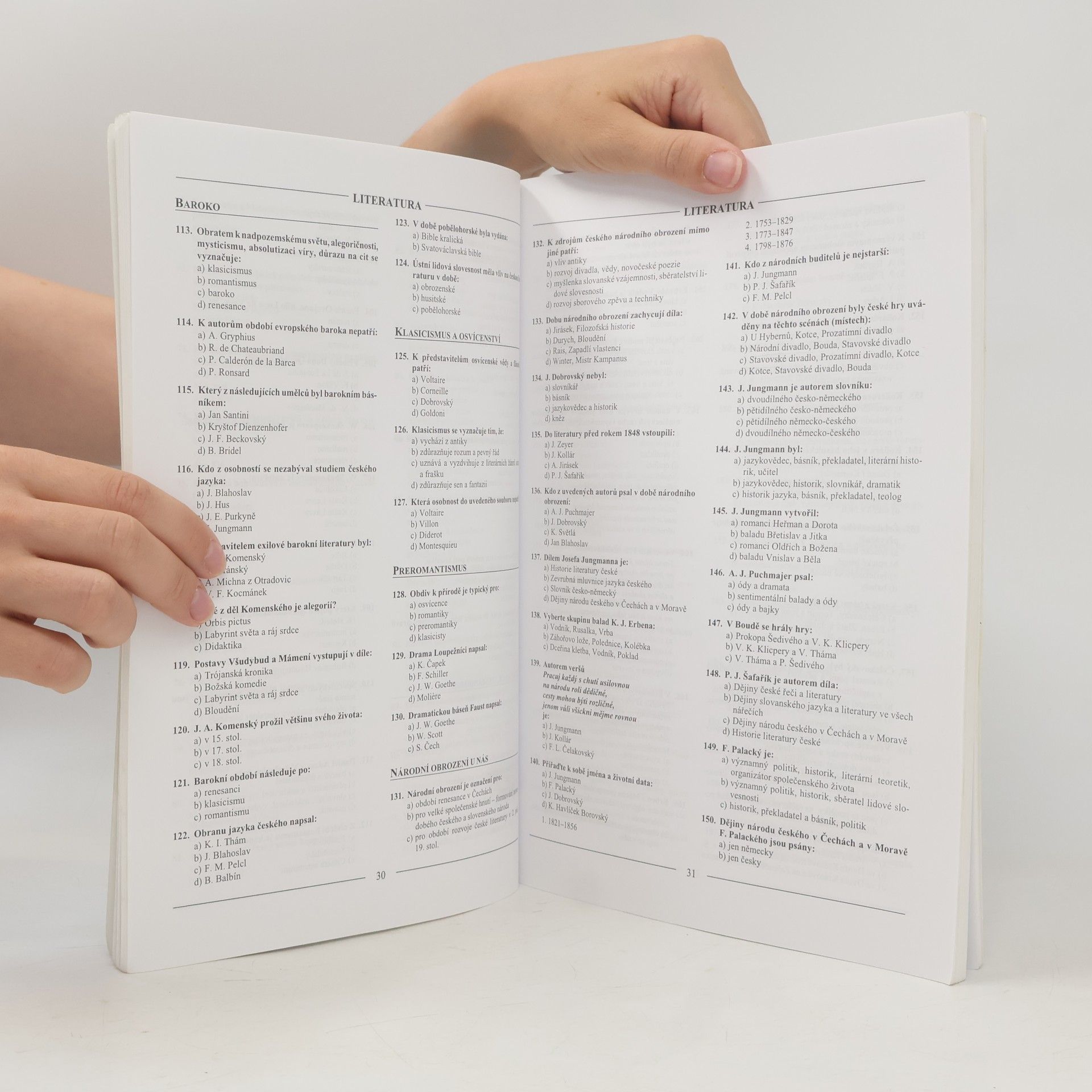 Marie Sochrová Testy z humanitních věd. Literatura, český jazyk, dějepis, společenské vědy