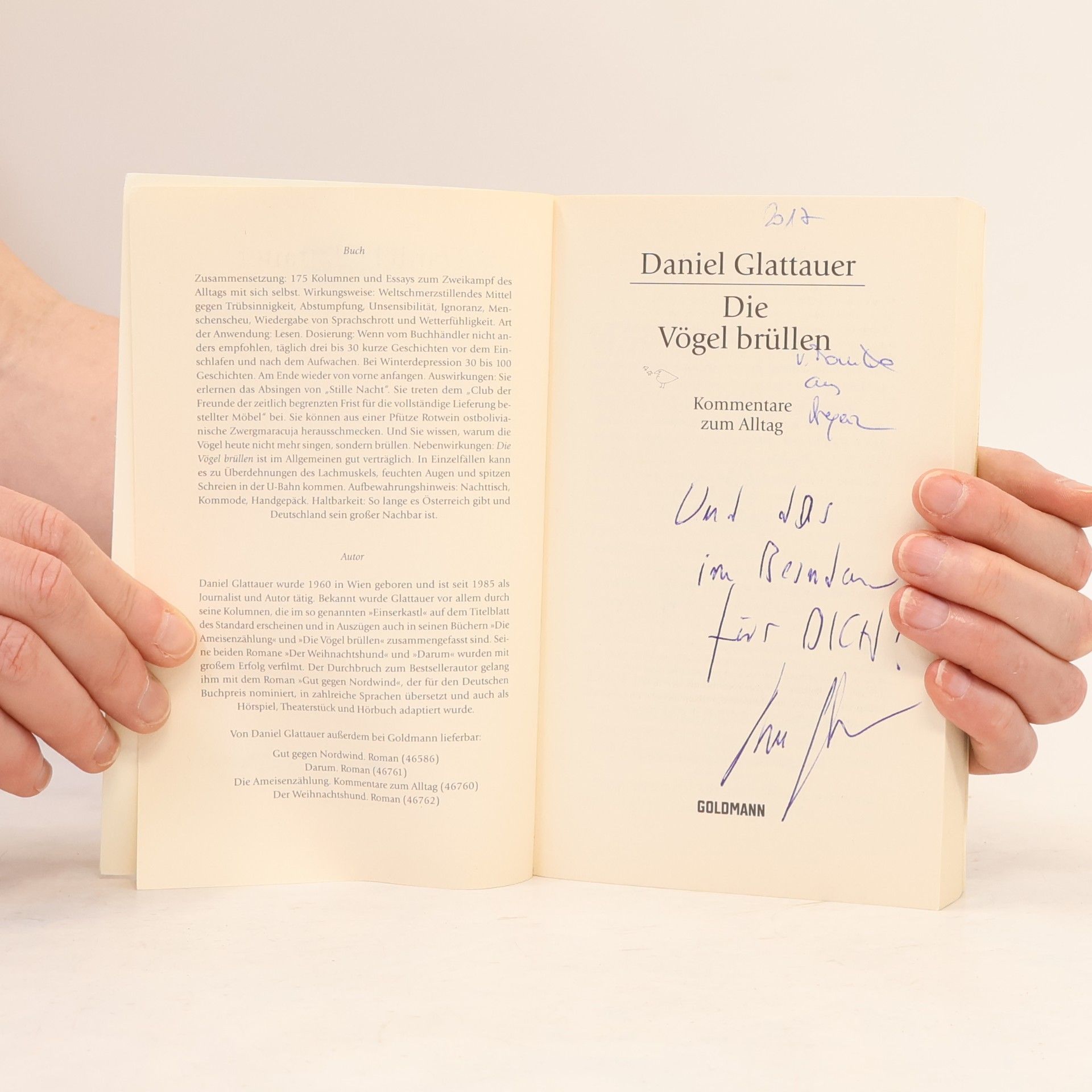 Daniel Glattauer Die Vögel brüllen