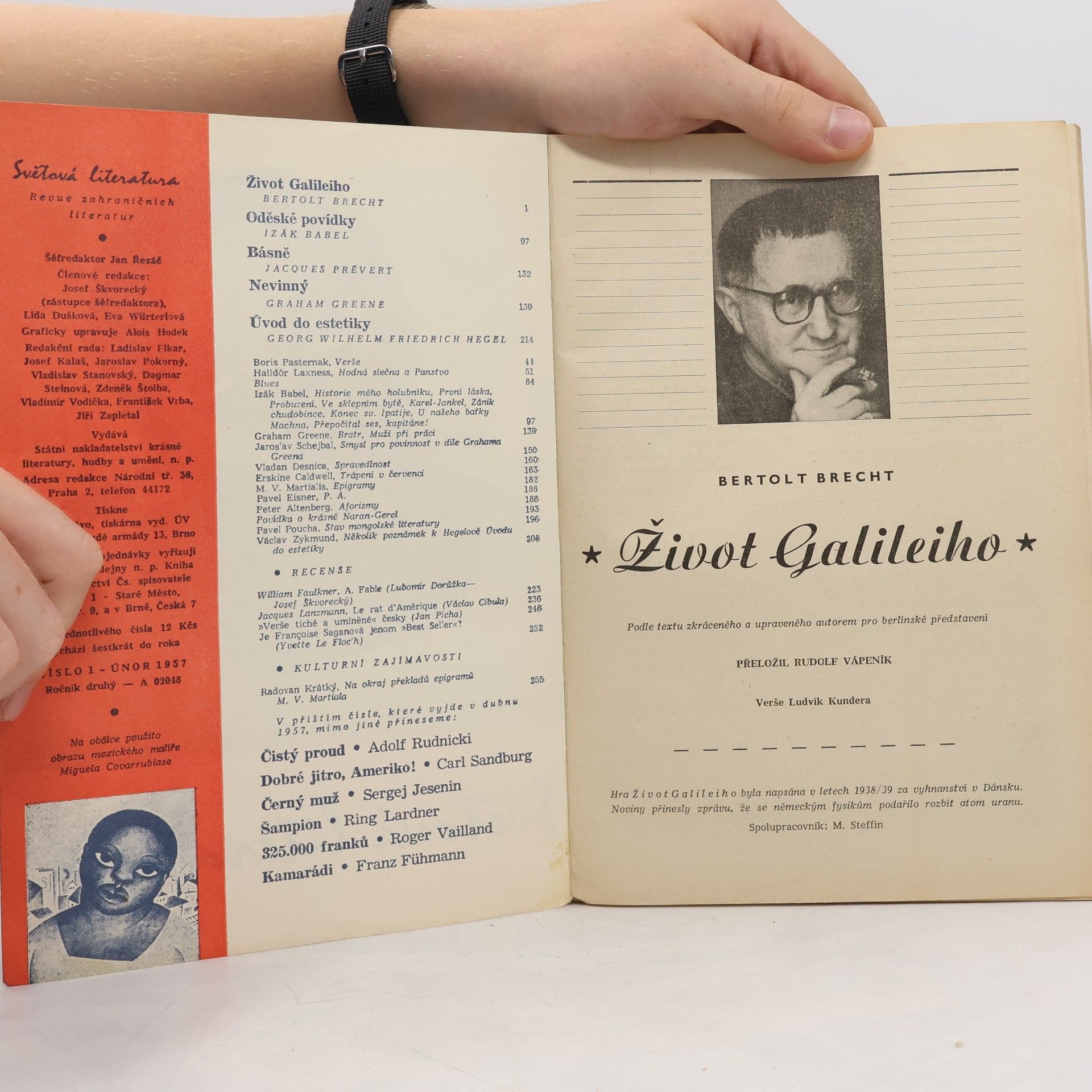 Various authors Světová literatura 1/1957