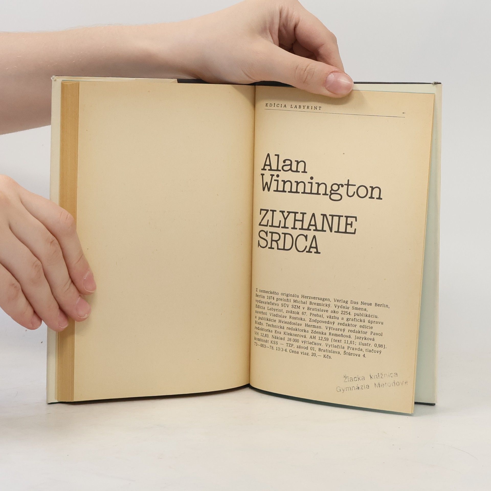 Alan Winnington Zlyhanie srdca