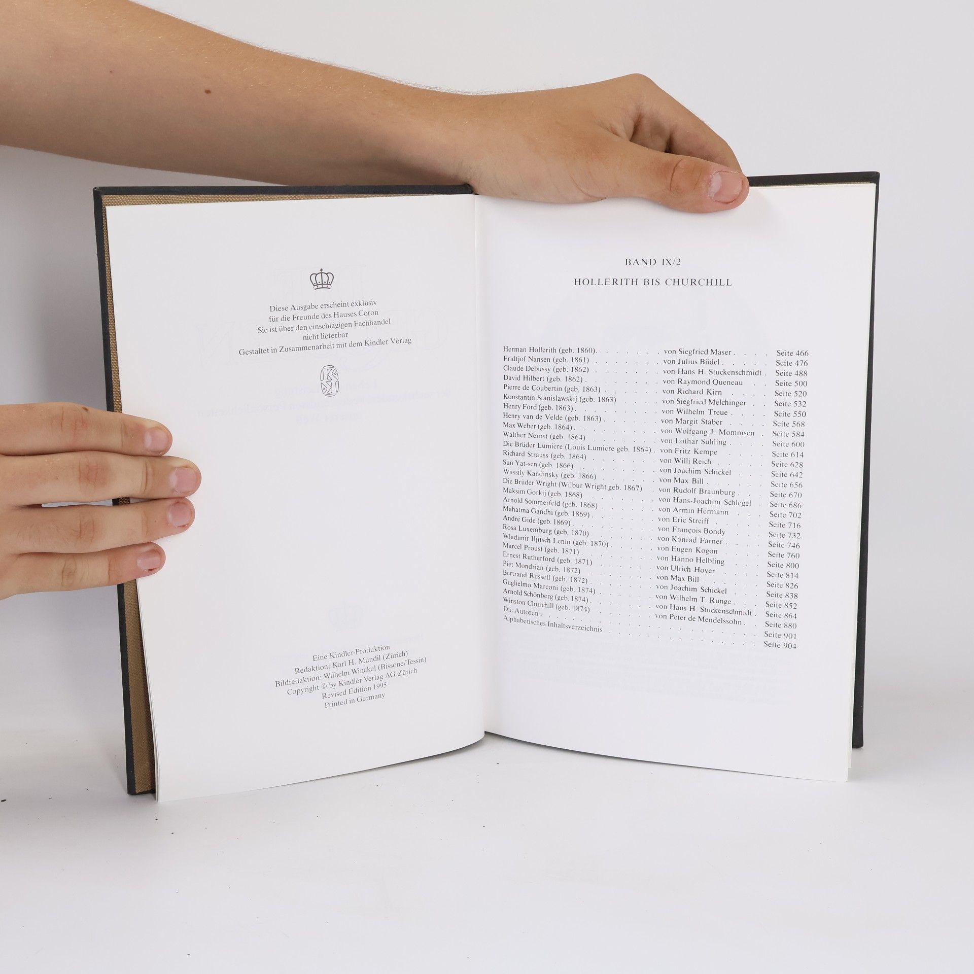 Various authors Die Grossen. Band IX/2