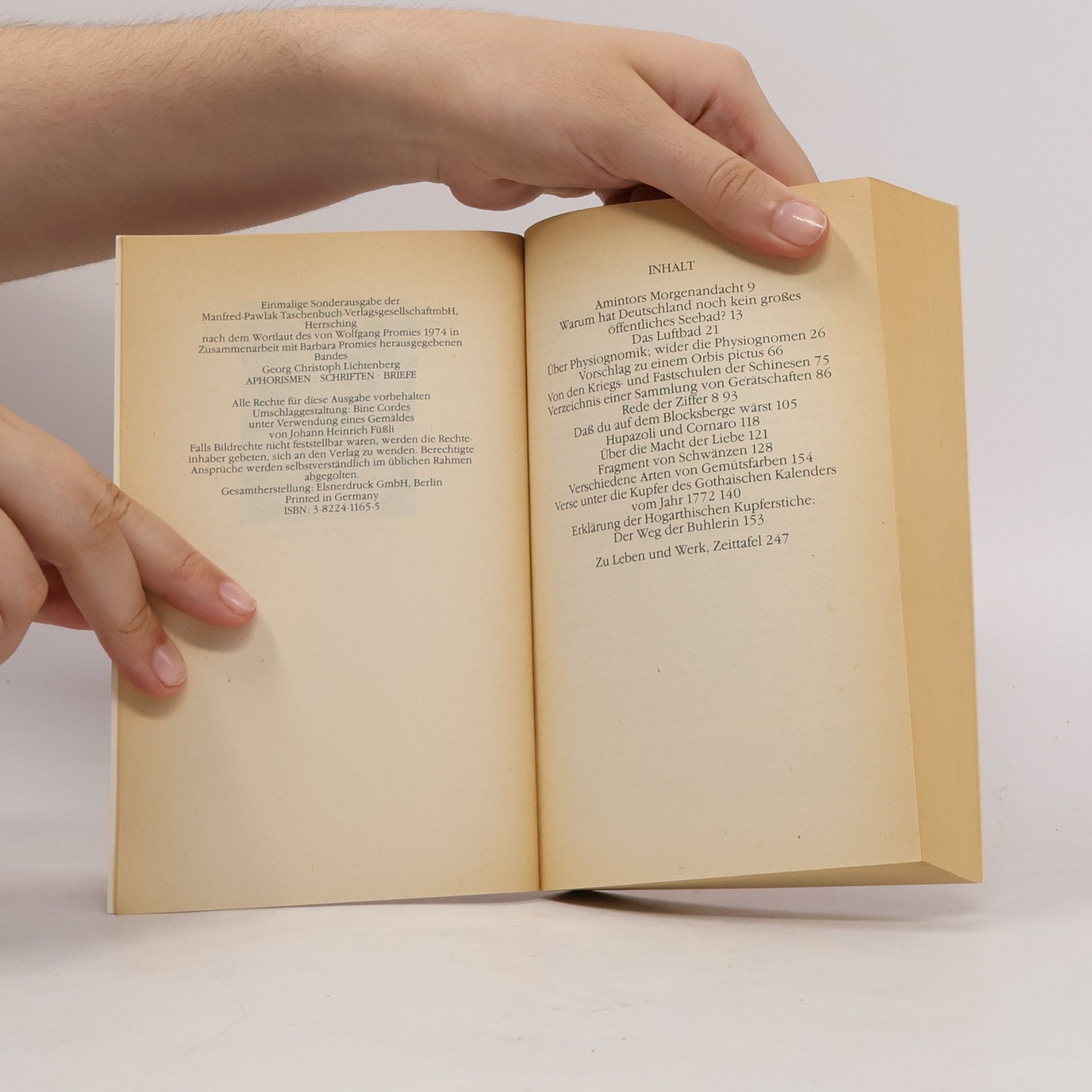 Georg Christoph Lichtenberg Georg Christoph Lichtenberg - Über die Macht der Liebe und andere Schriften