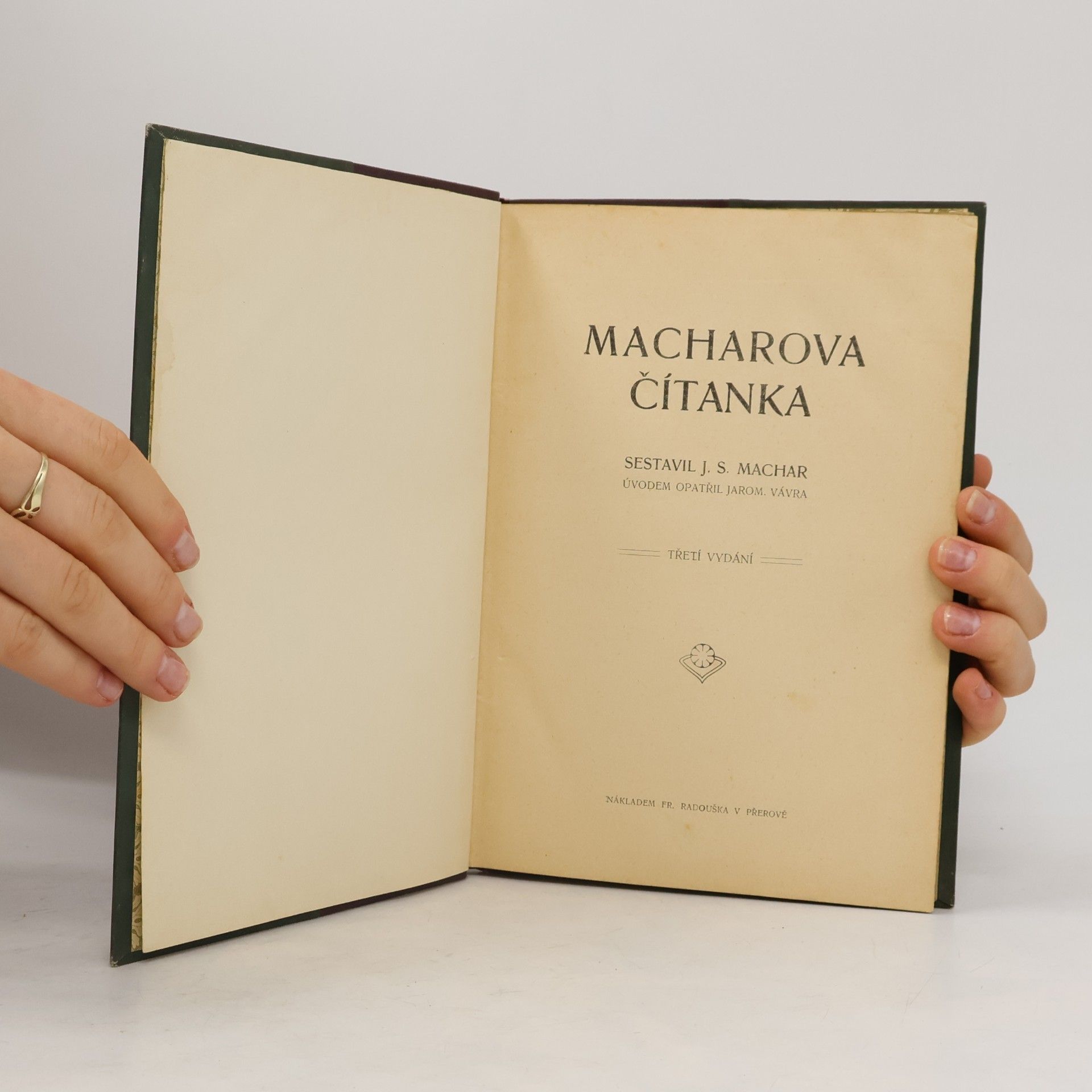 Josef Svatopluk Machar Macharova čítanka