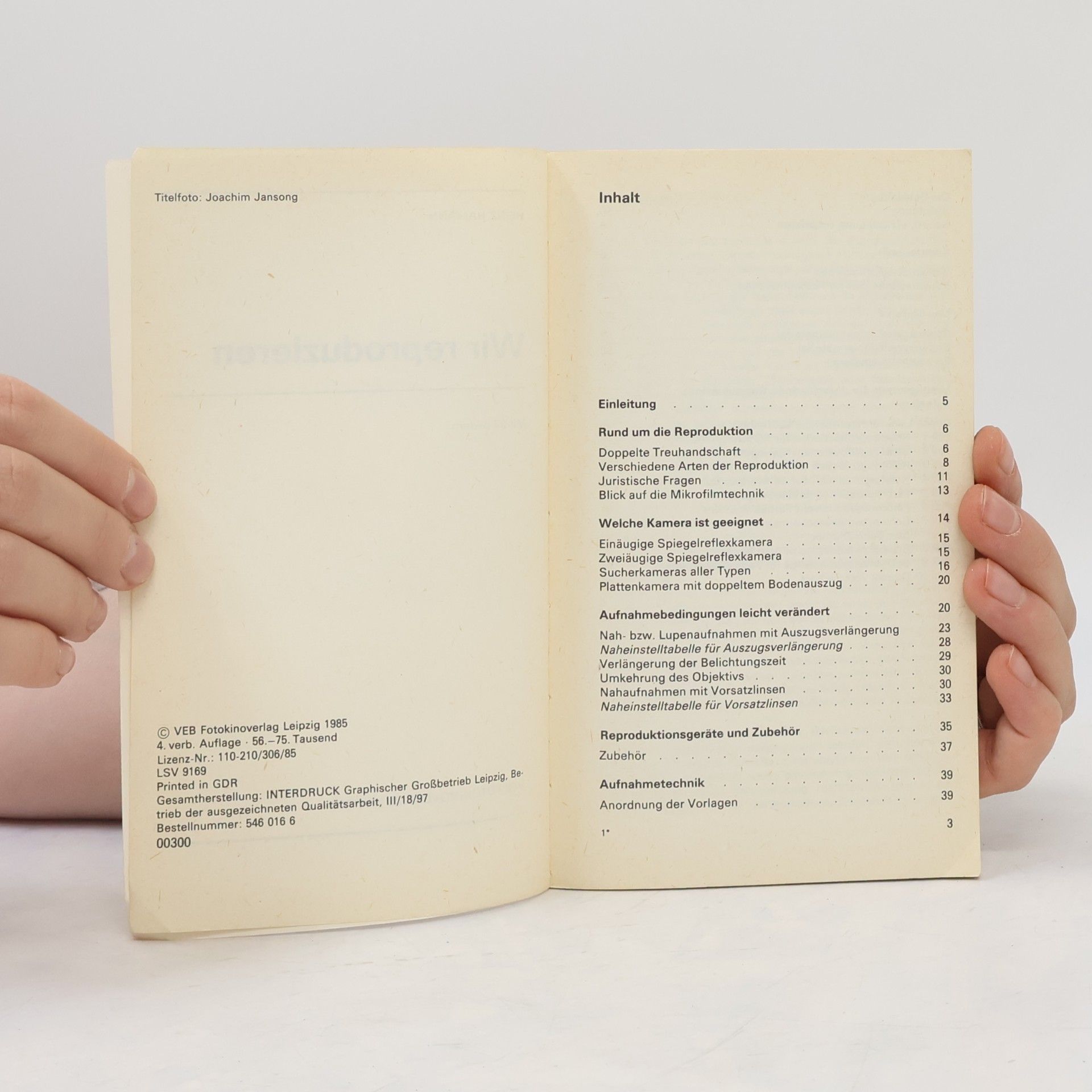 Heinz Hamann Wir reproduzieren