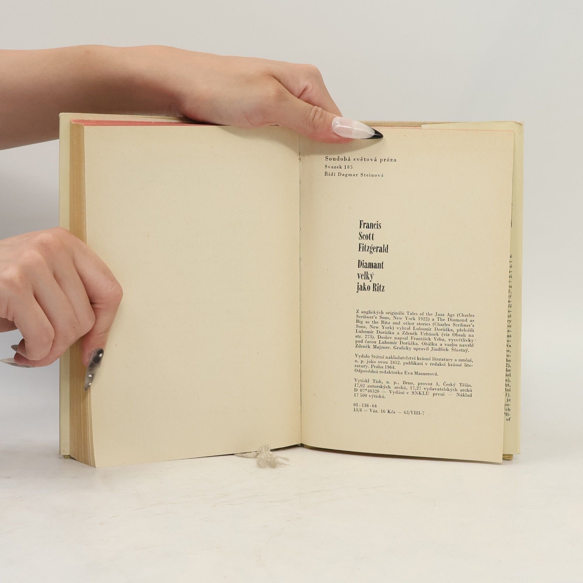 F. Scott Fitzgerald Diamant velký jako Ritz