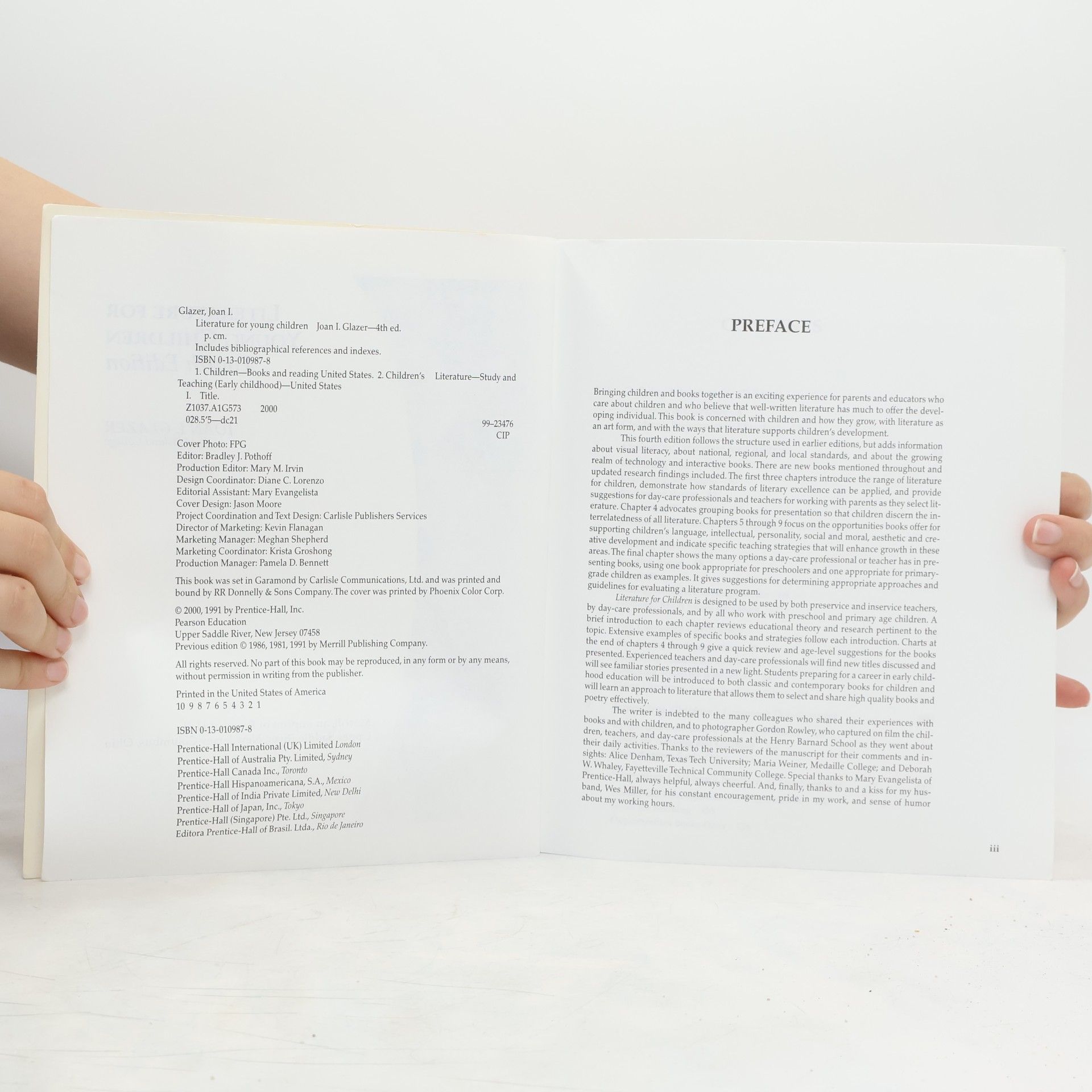 Joan I. Glazer Literature for Young Children