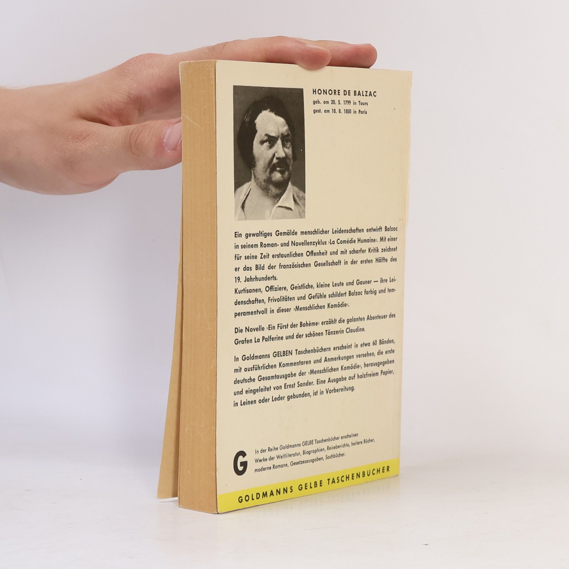 Honoré de Balzac Ein Fürst der Bohème
