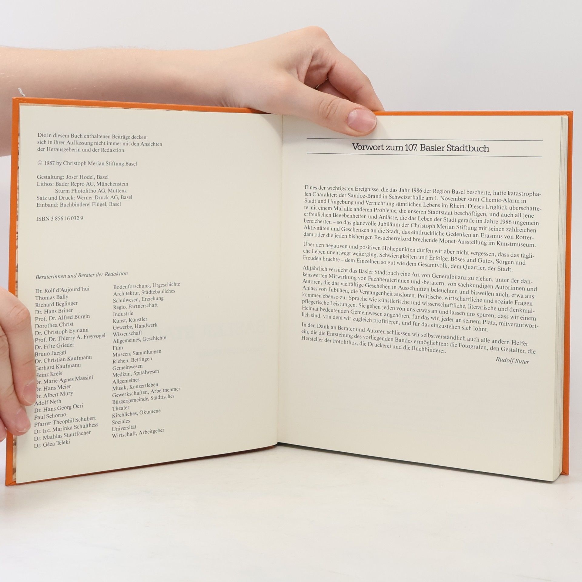 Various authors Basler Stadtbuch 1986