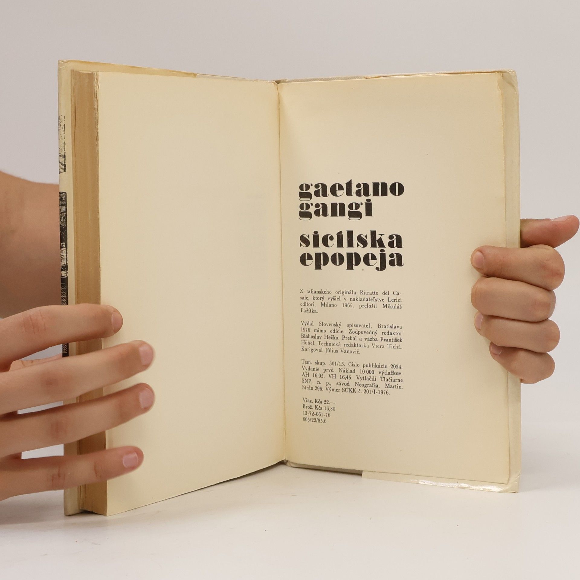 Gaetano Gangi Sicílska epopeja
