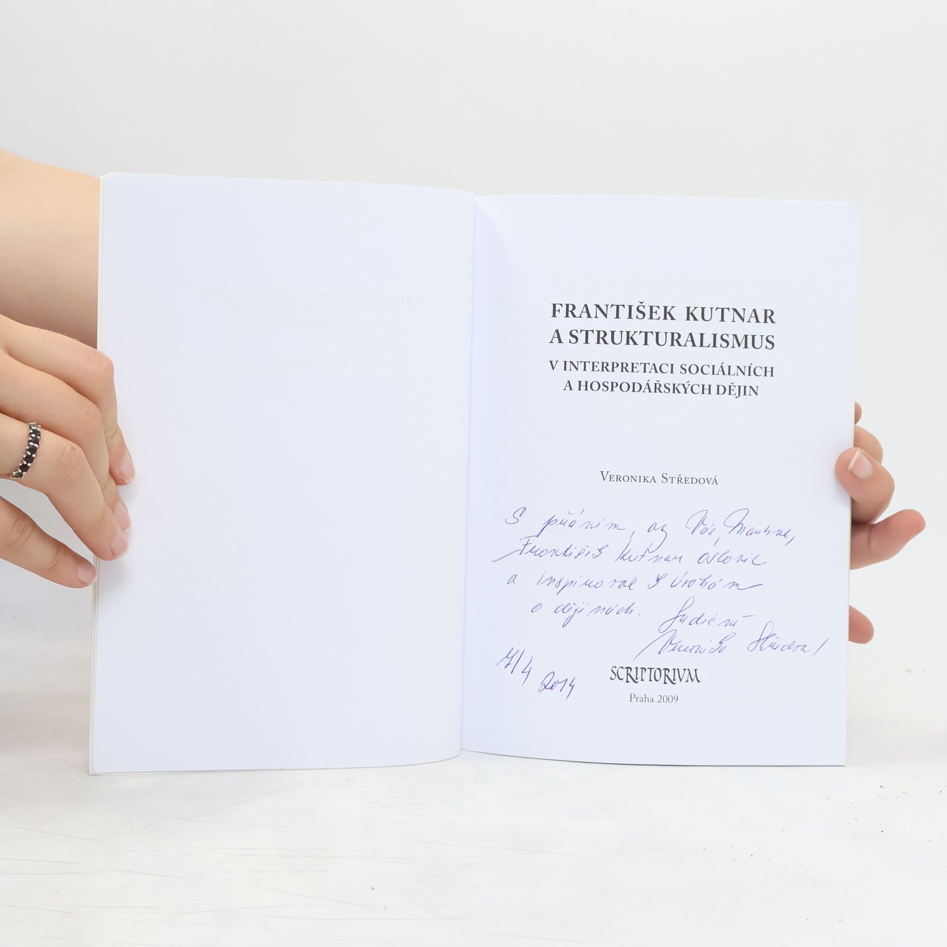 Veronika Středová František Kutnar a strukturalismus v interpretaci sociálních a hospodářských dějin