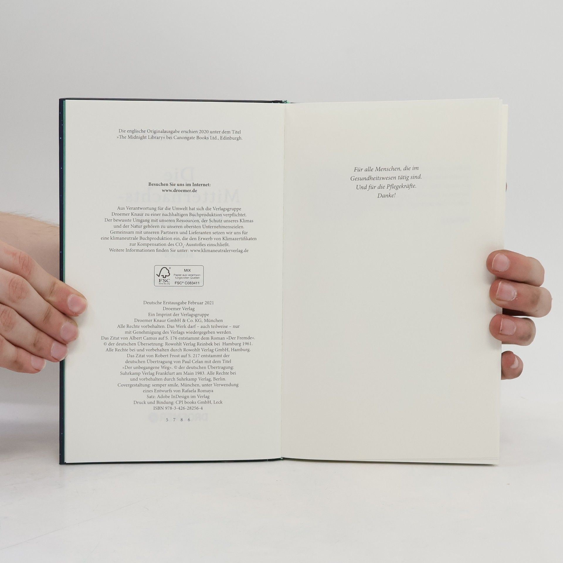Matt Haig Die Mitternachtsbibliothek