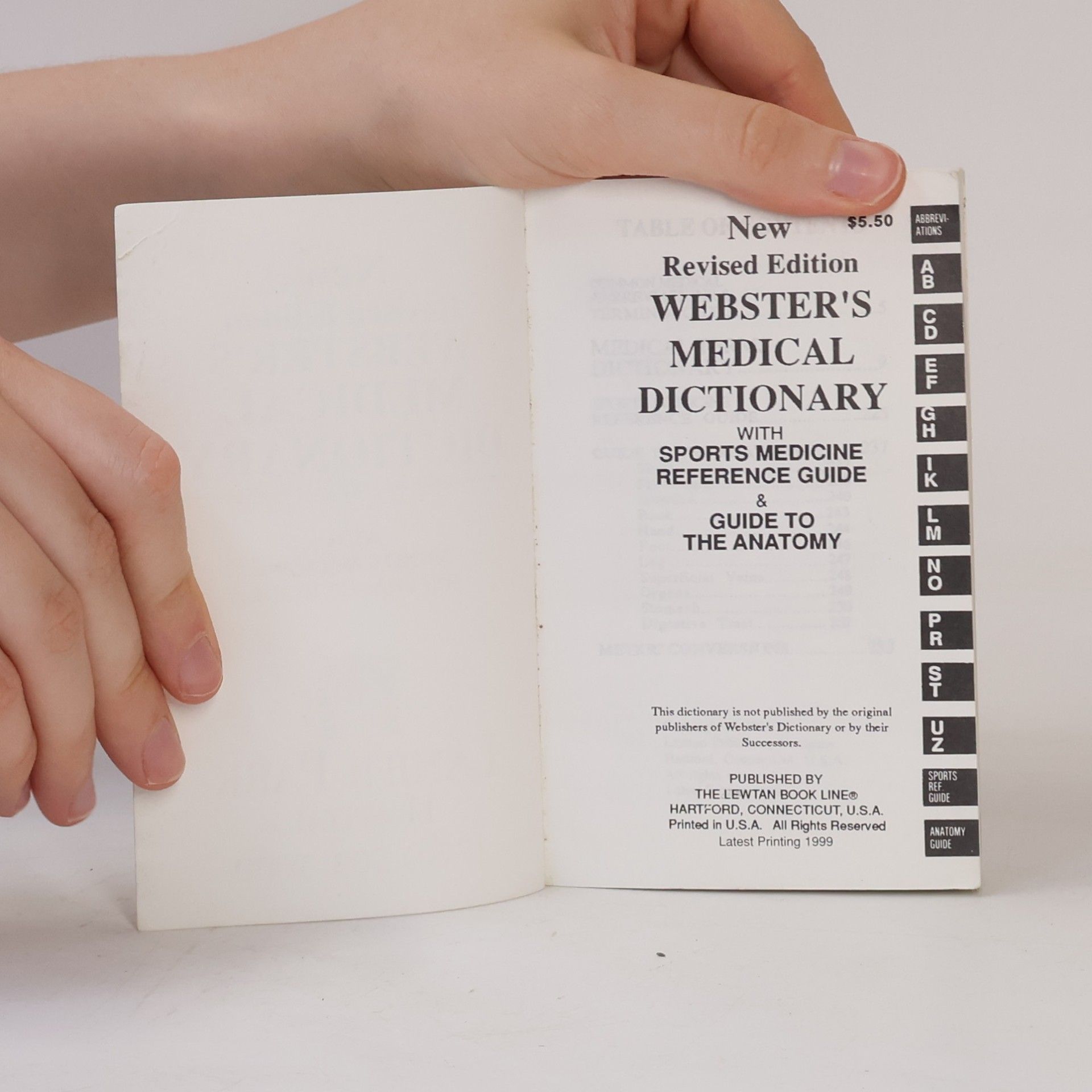 Collectif d'auteurs New Revised Edition Webster's Medical Dictionary