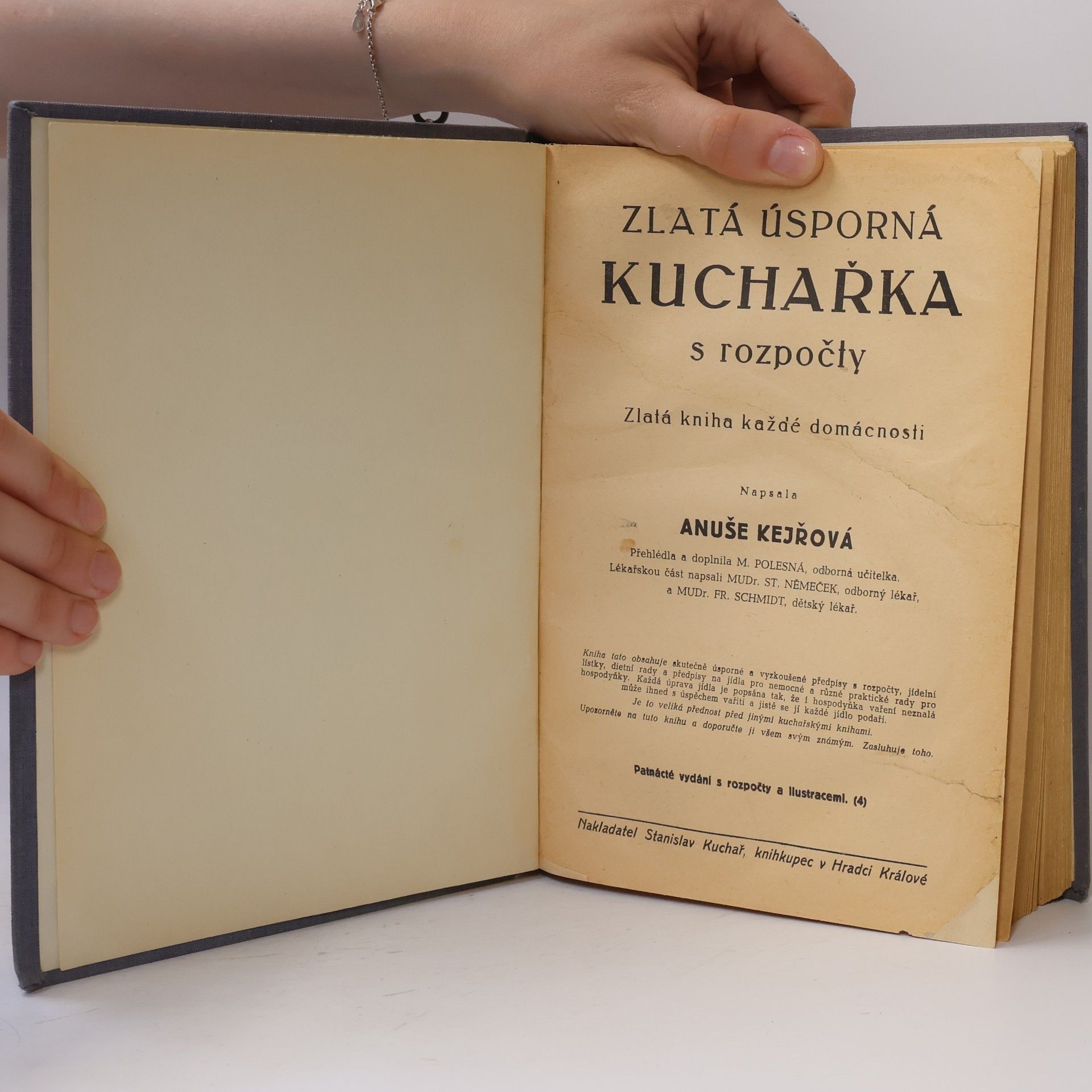Anuše Kejřová Zlatá úsporná kuchařka s rozpočty