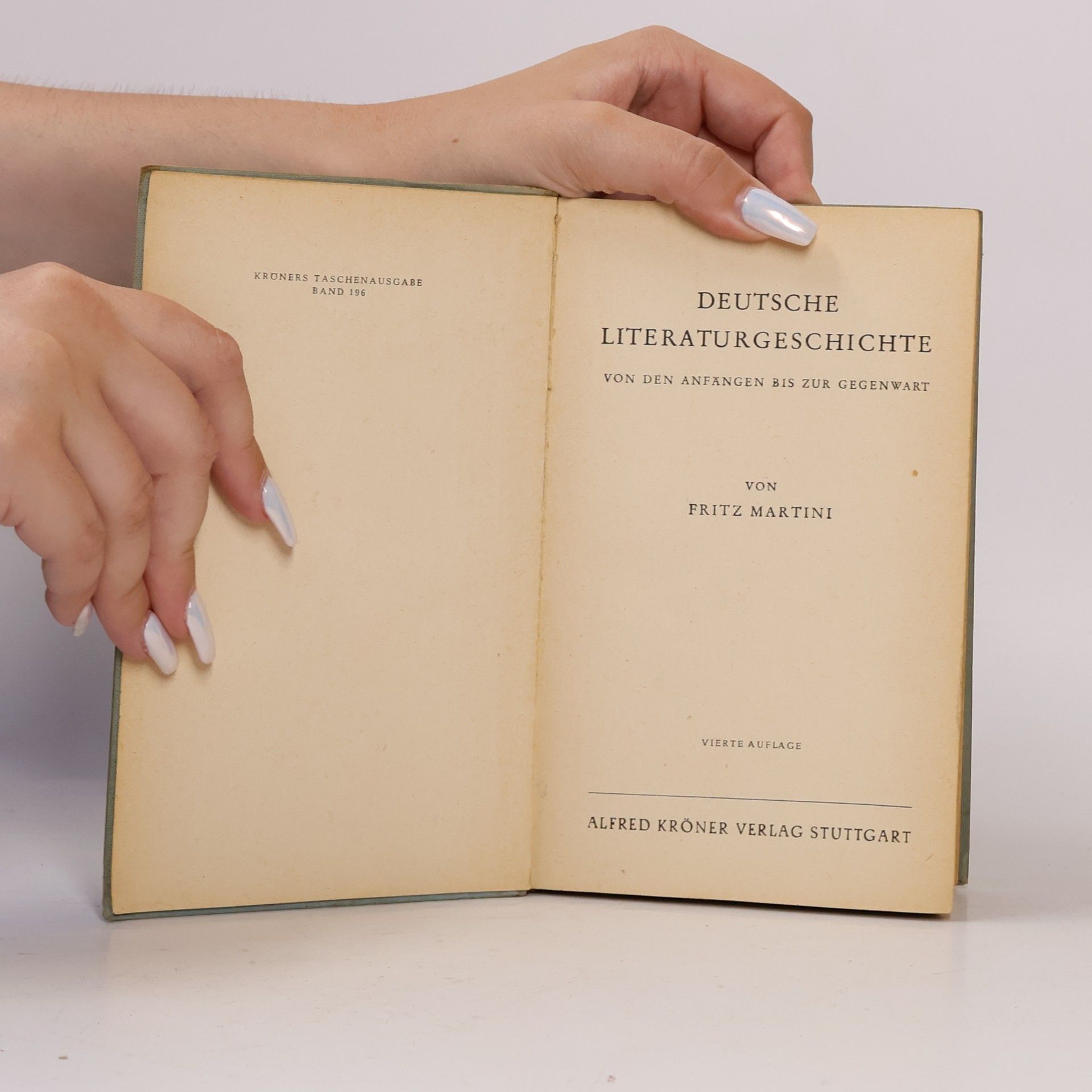 Fritz Martini Deutsche Literatur Geschichte