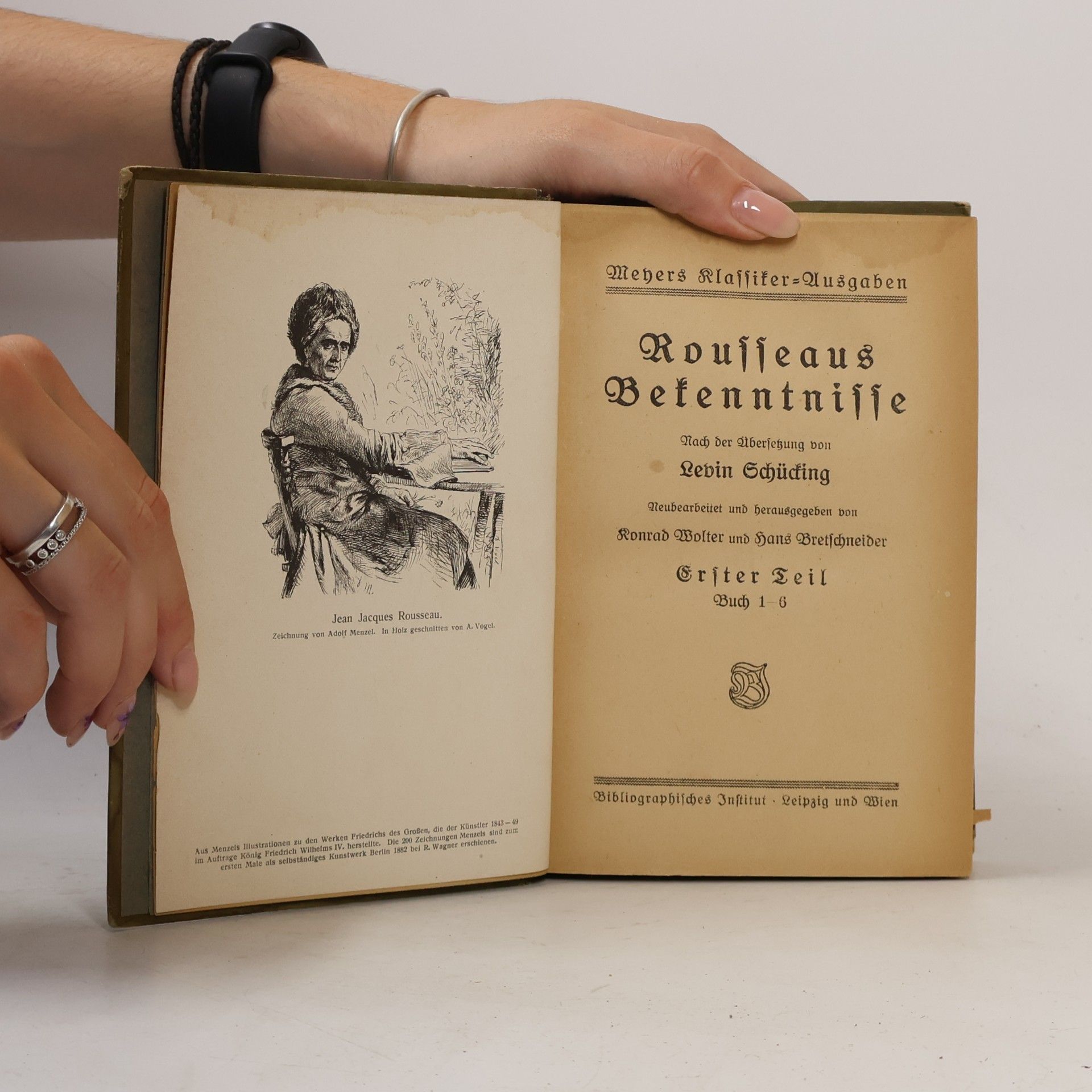 Jean-Jacques Rousseau Rousseaus Bekenntnisse 1. Buch 1-6
