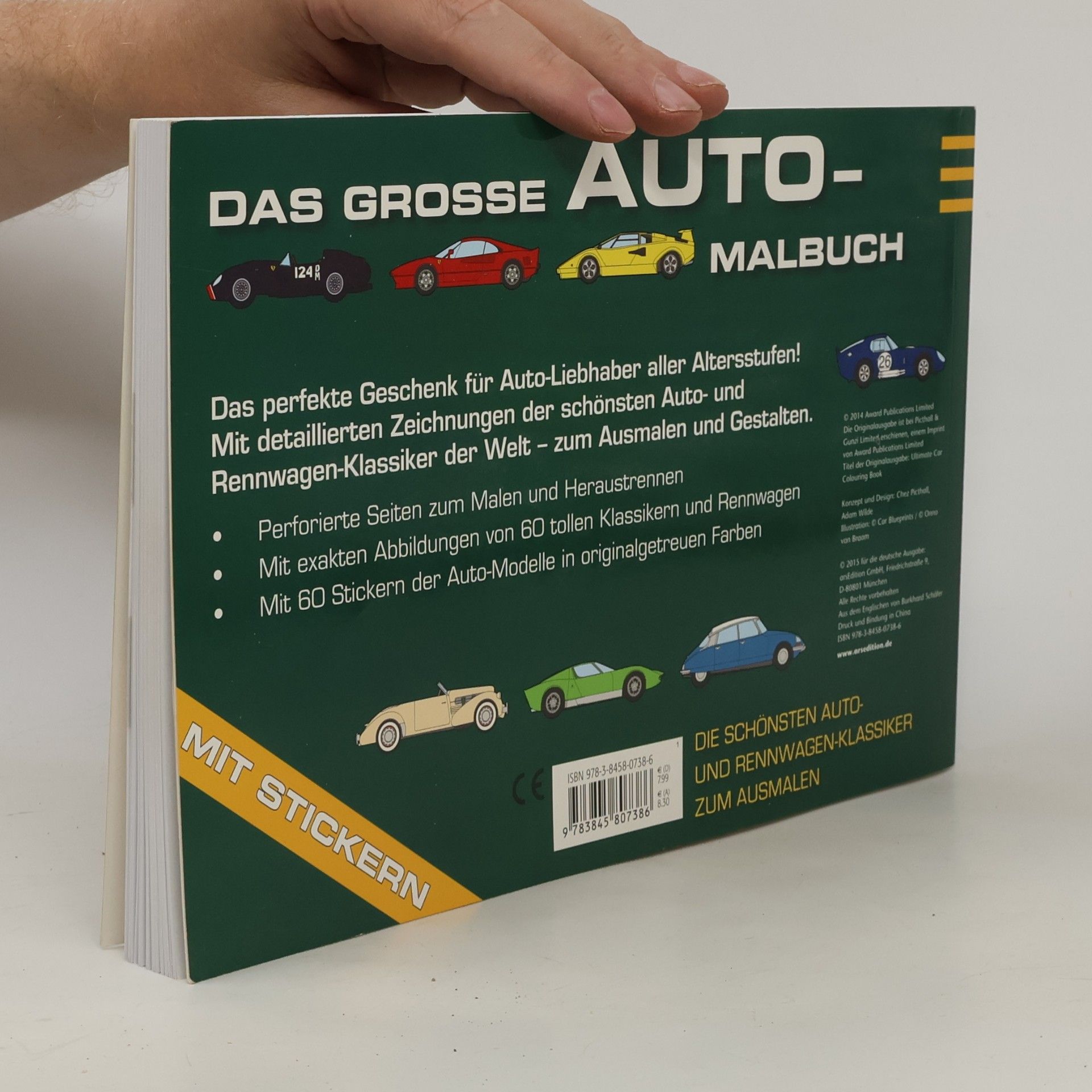 Burkhard Schäfer Das große Auto-Malbuch