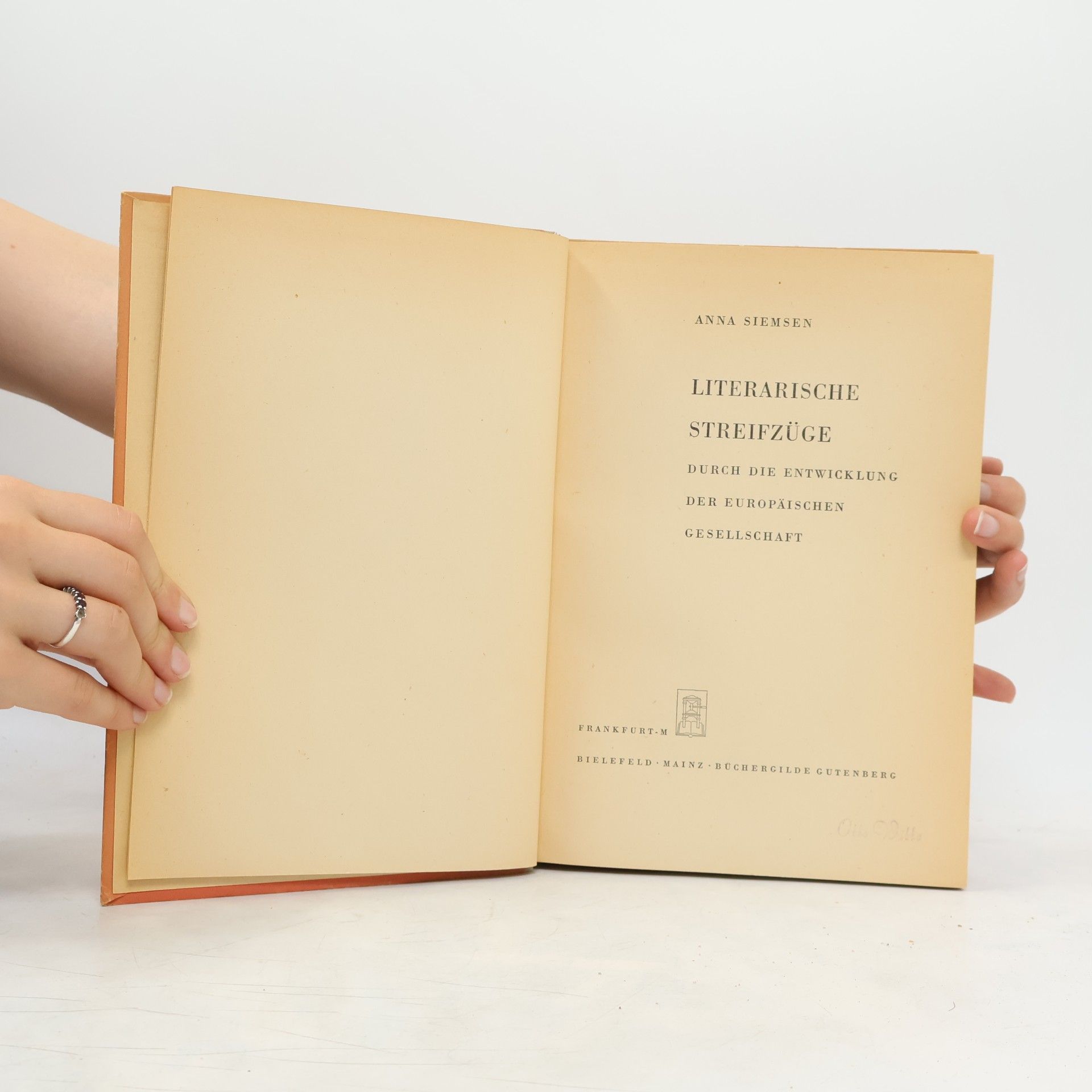 Anna Siemsen Literarische Streifzüge