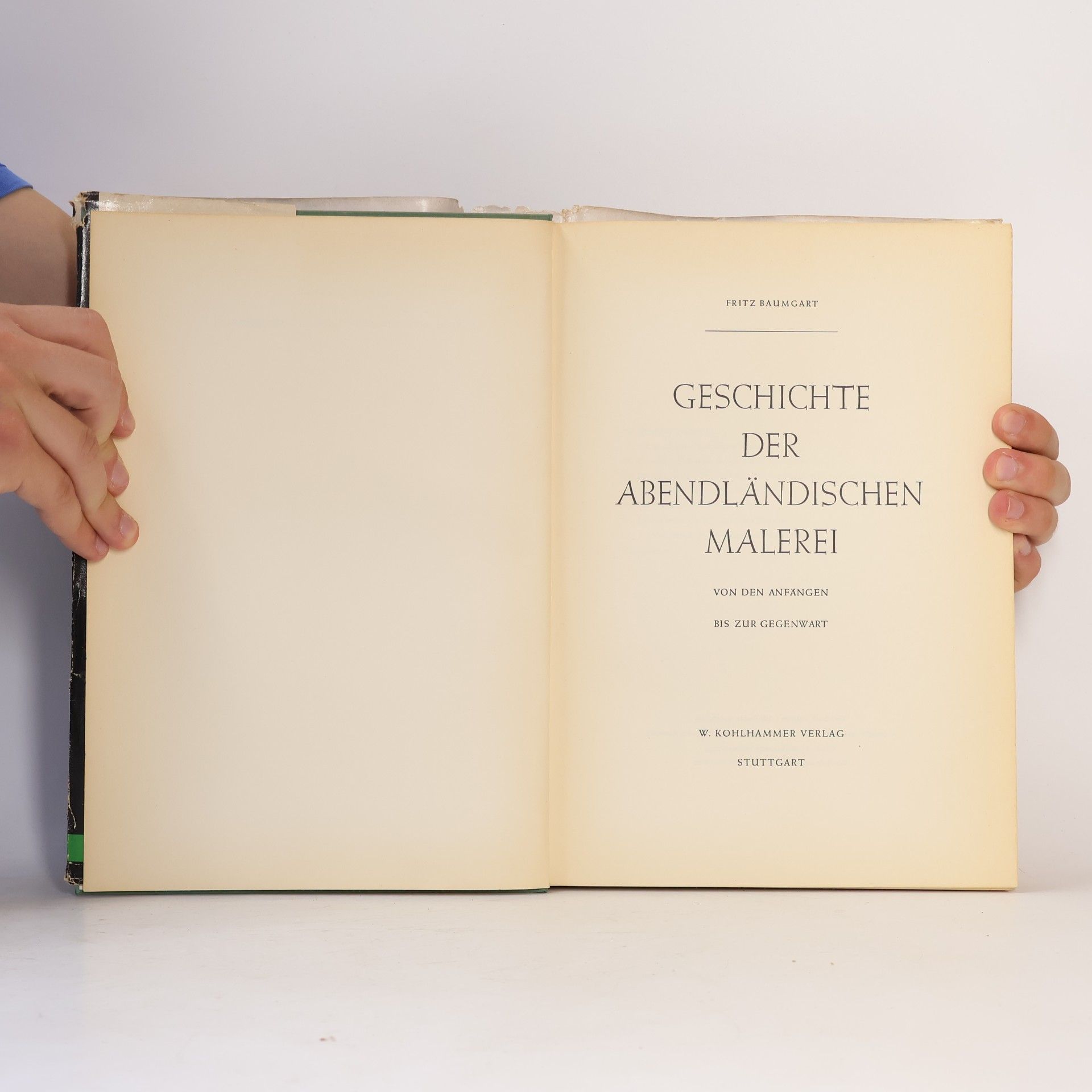 Fritz Baumgart Geschichte der abendiändischen Malerei