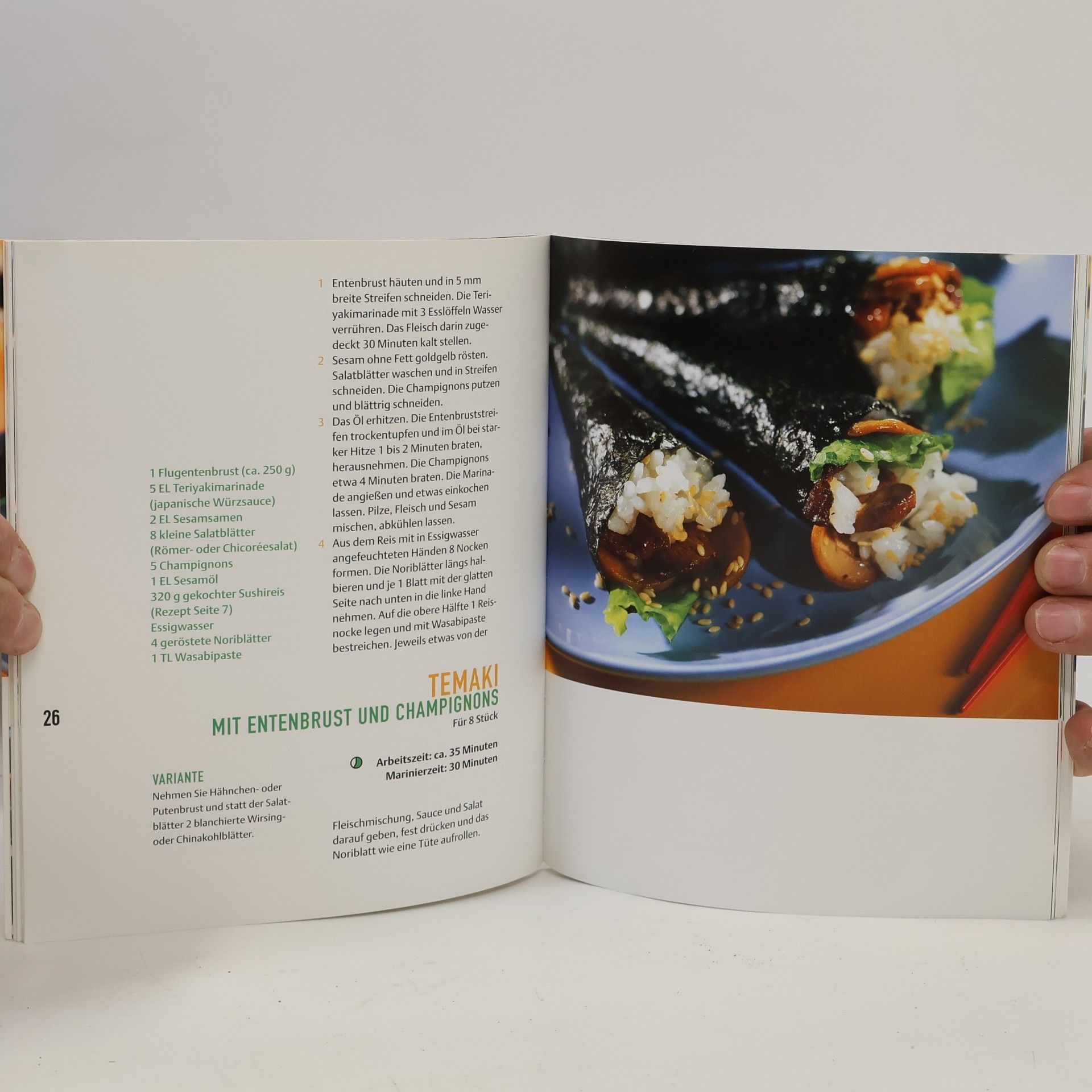 Karin Iden Sushi. Gewickelt, gerollt & gedrückt. Feine Happen aus dem Land der aufgehenden Sonne. Einfache Step-by-Step-Anleitungen für sicheres Gelingen