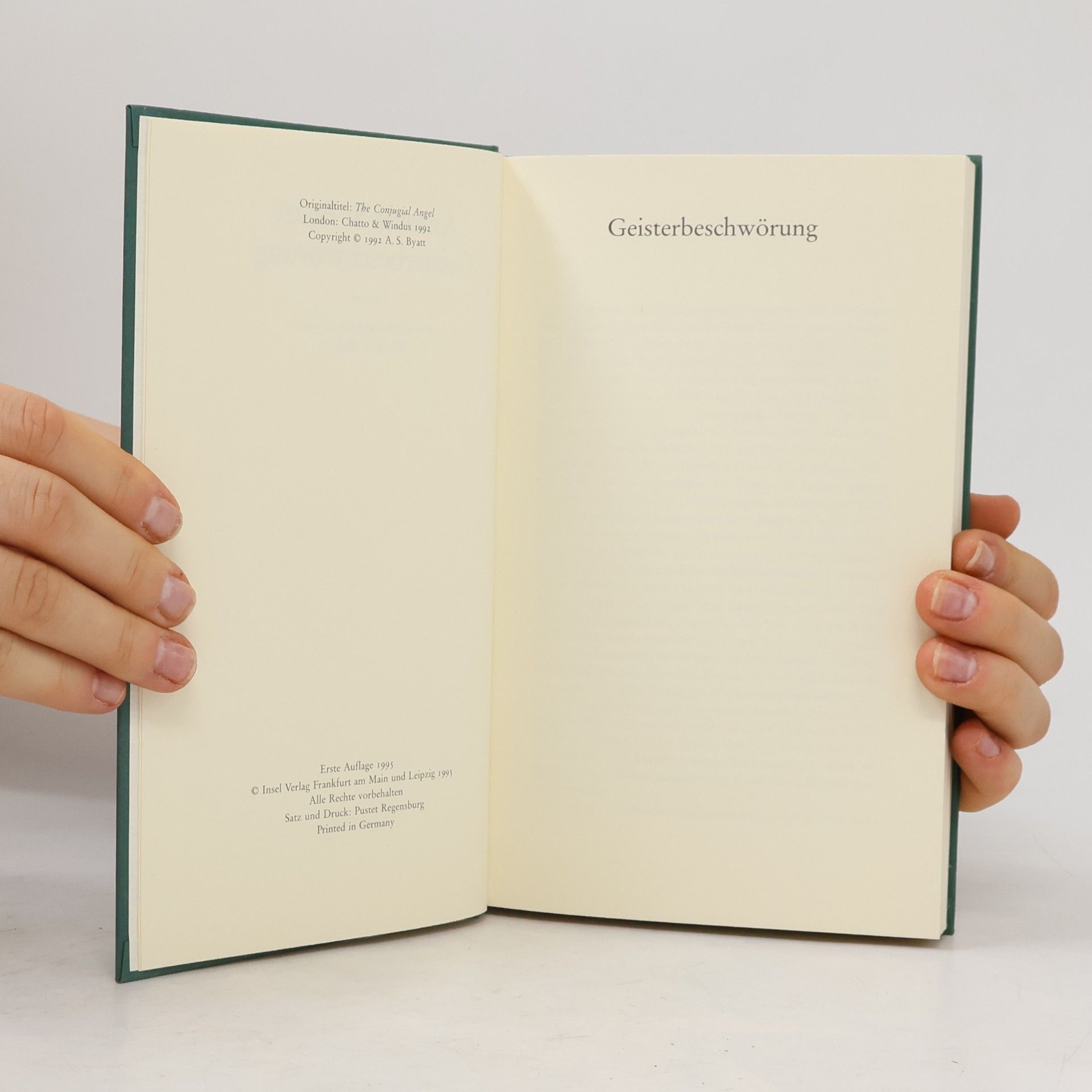 A. S. Byatt Geisterbeschwörung
