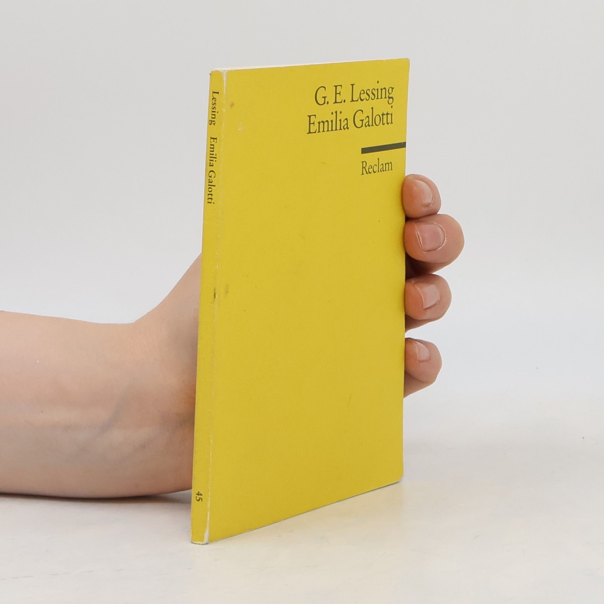 Gotthold Ephraim Lessing Emilia Galotti