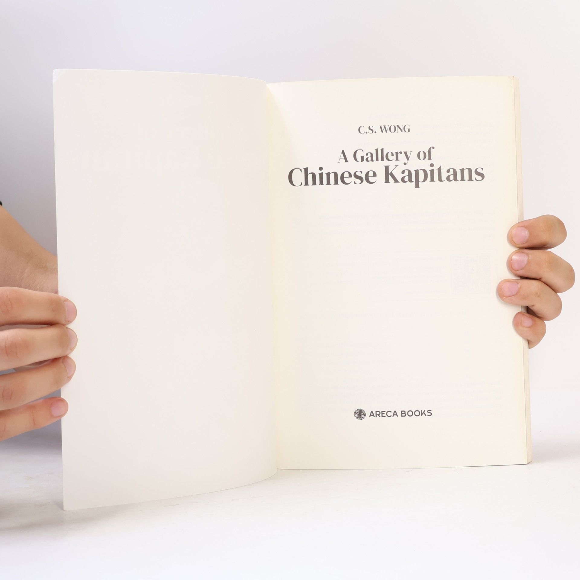 C.S. Wong A Gallery Of Chinese Kapitans