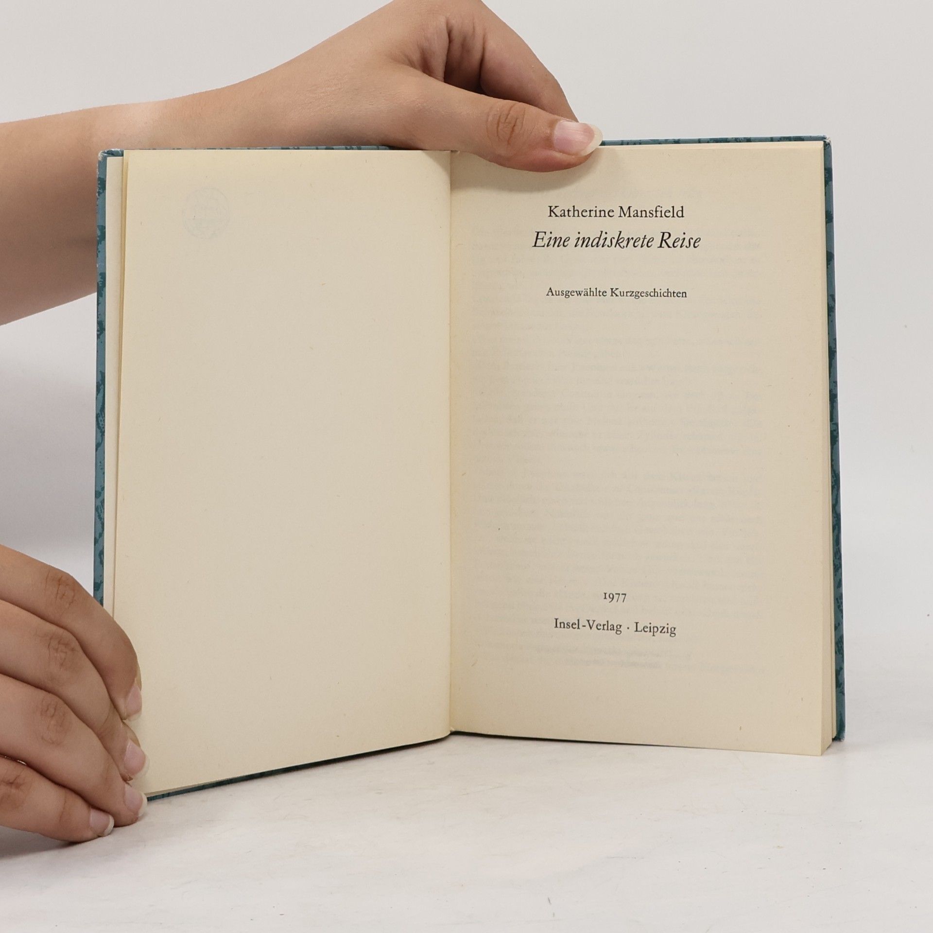 Katherine Mansfield Eine indiskrete Reise