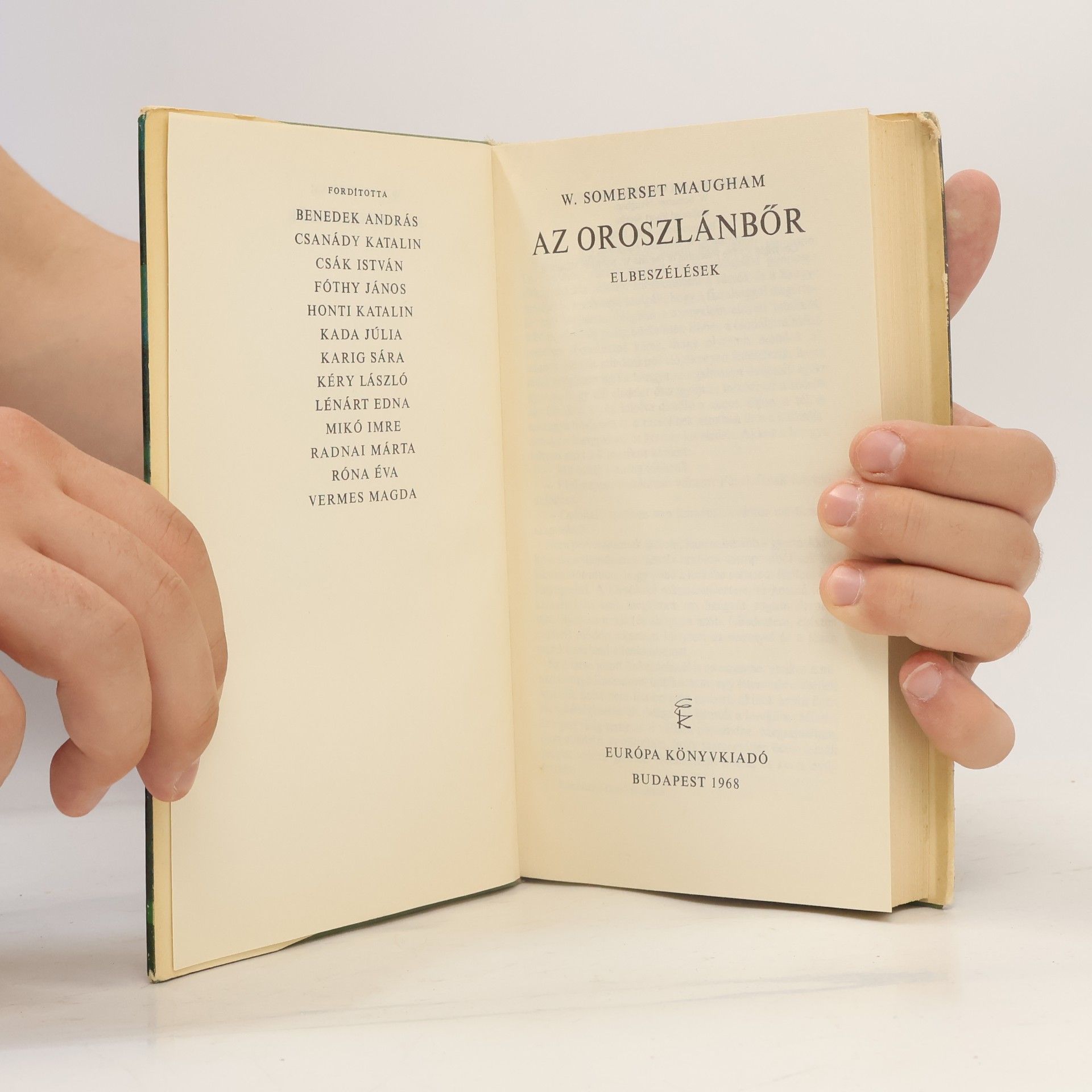 W Somerset Maugham  Az Oroszlánbőr