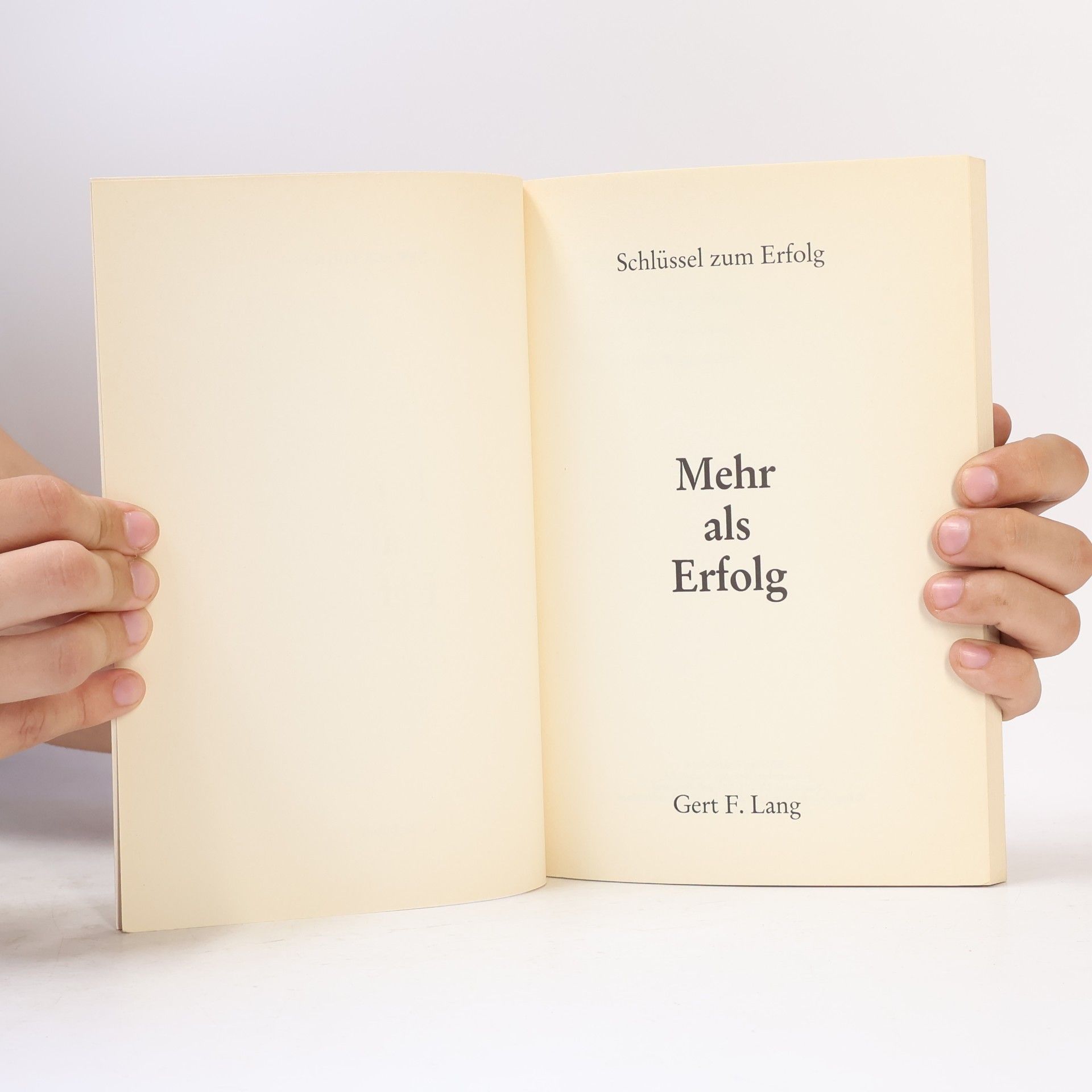Gert F. Lang Mehr als Erfolg. Autobiographie