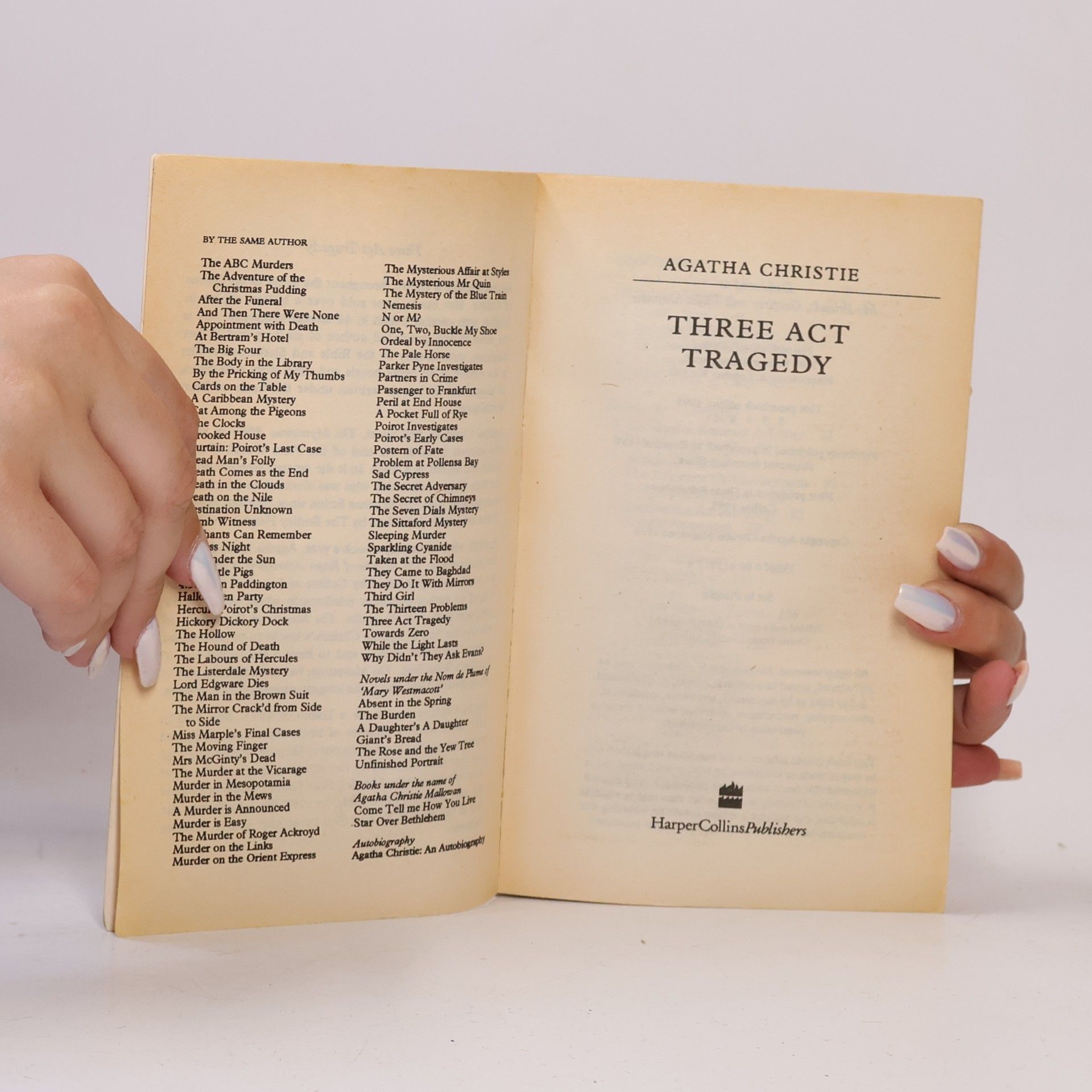 Agatha Christie Three Act Tragedy