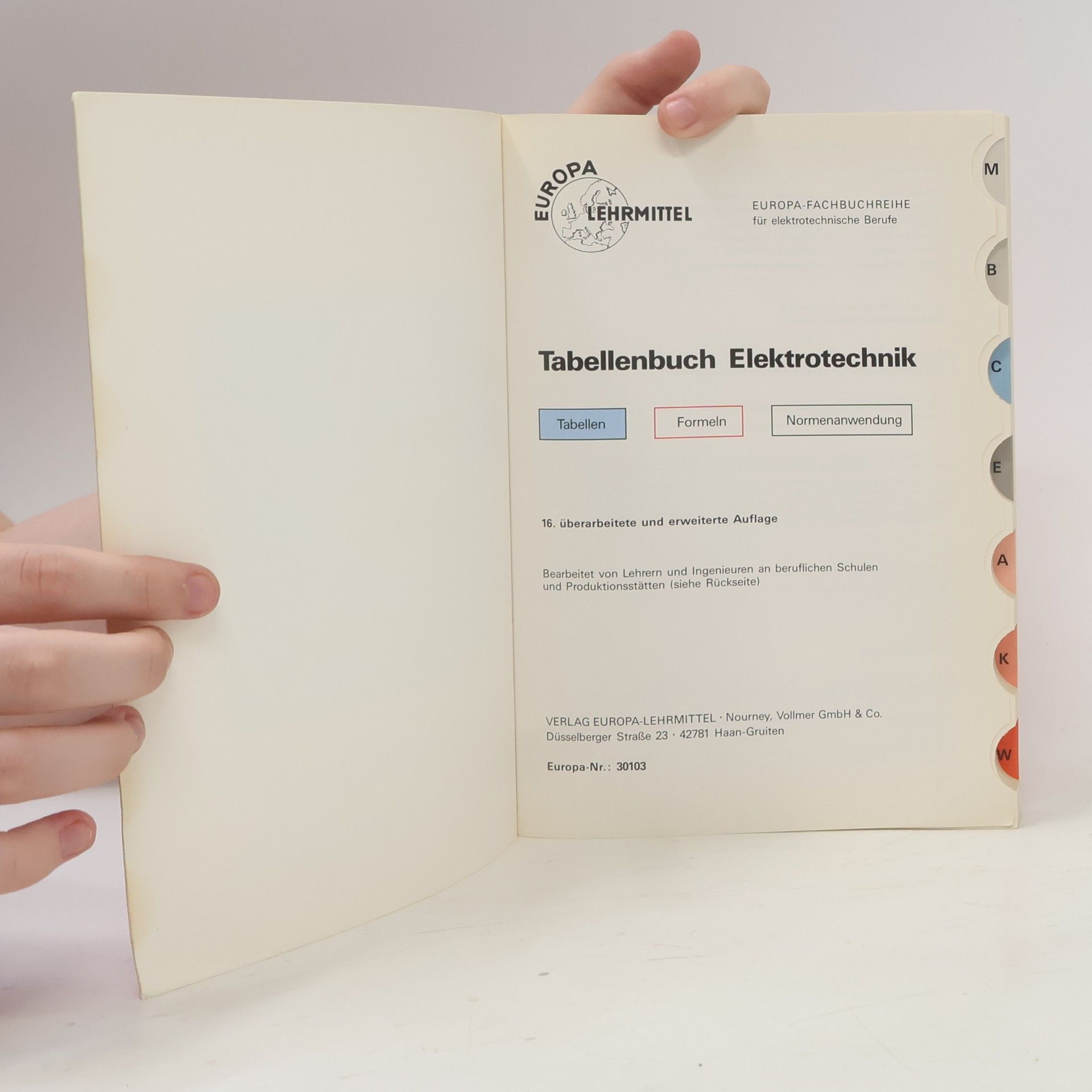Kolektiv autorů Tabellenbuch Elektrotechnik