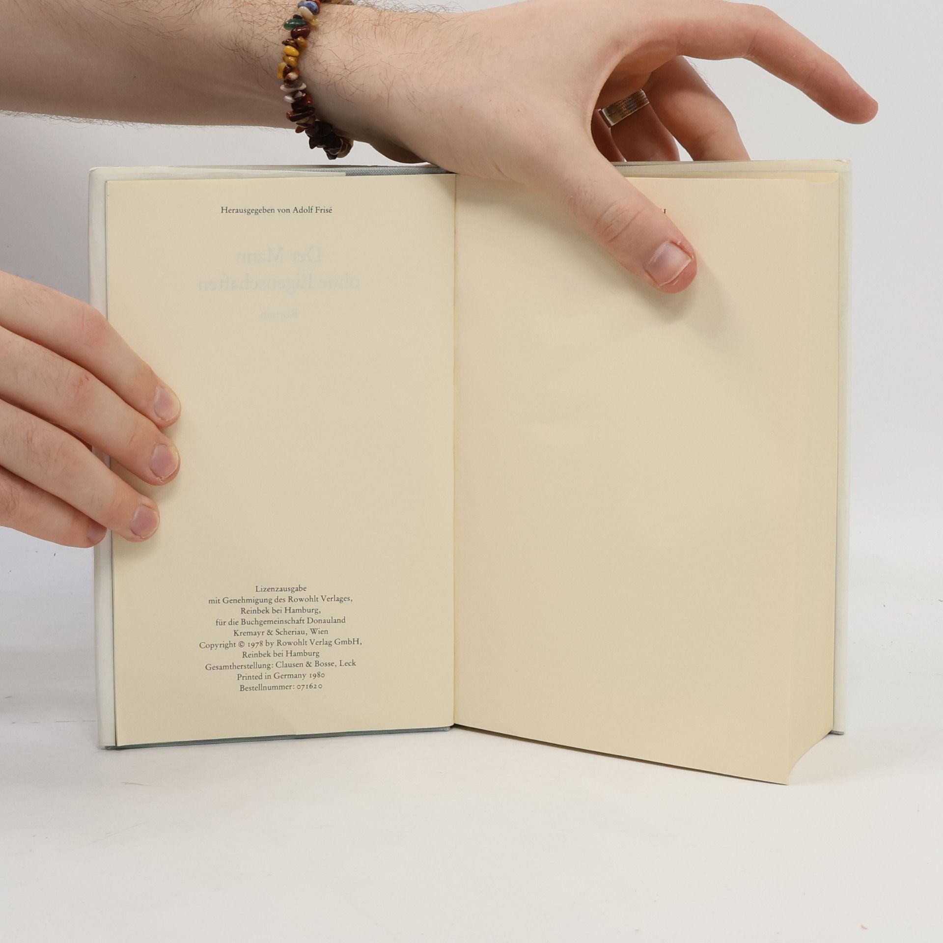 Robert Musil Der Mann ohne Eigenschaften
