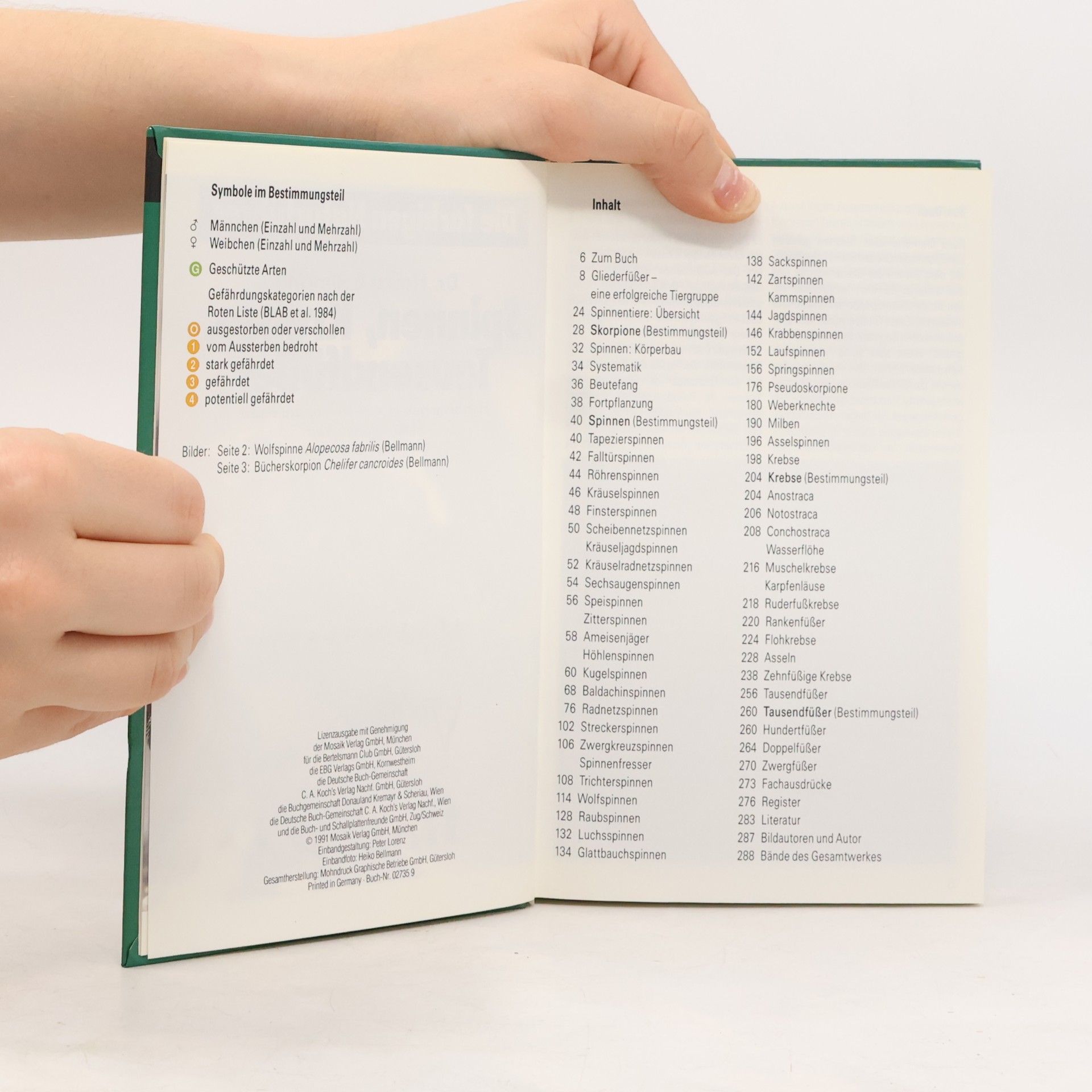 Collectif d'auteurs Die farbigen Naturführer Spinnen, Krebse, Tausendfüßer