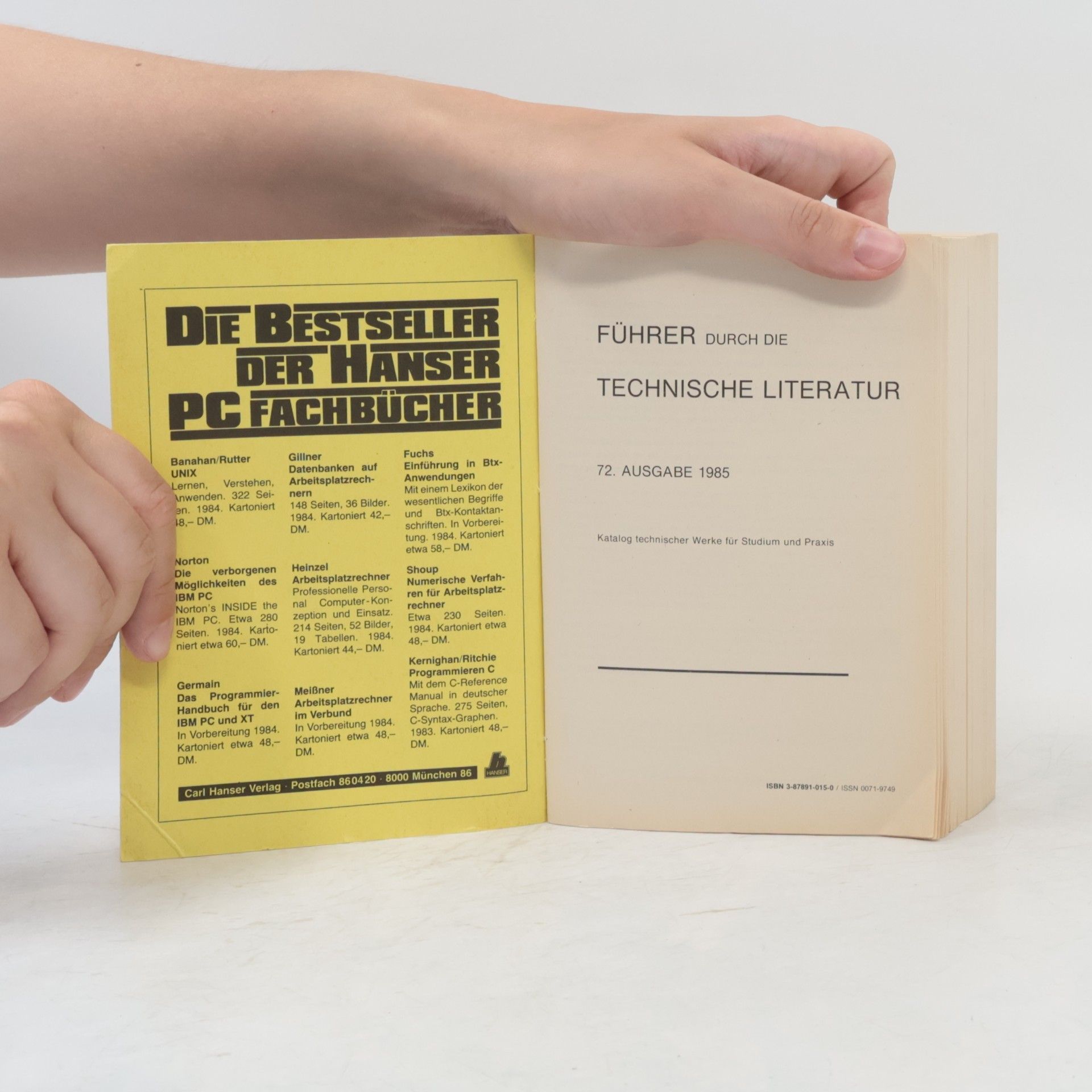 Autorenkollektiv Führer durch die technische Literatur '85
