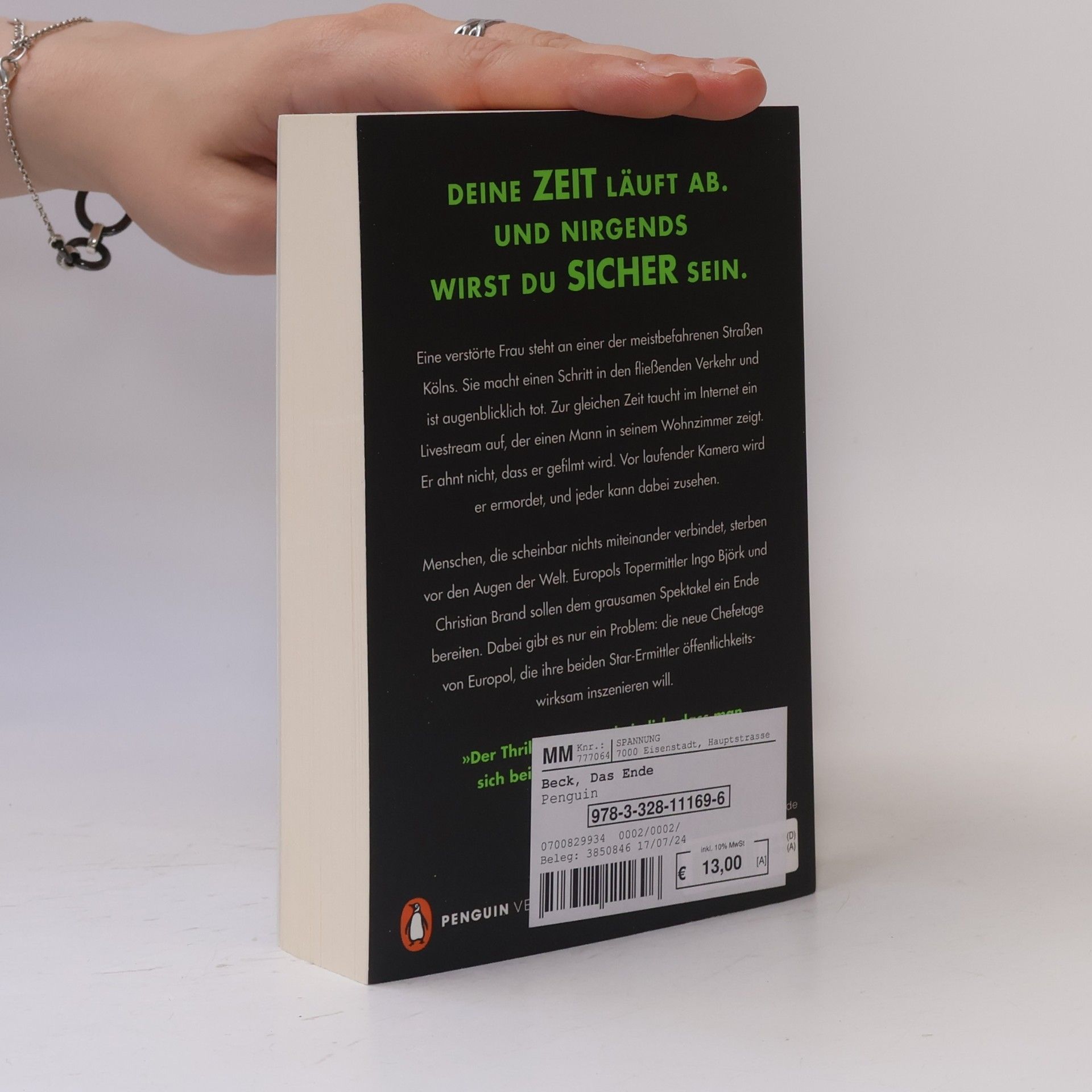 Jan Beck DAS ENDE - Dein letzter Tag ist gekommen