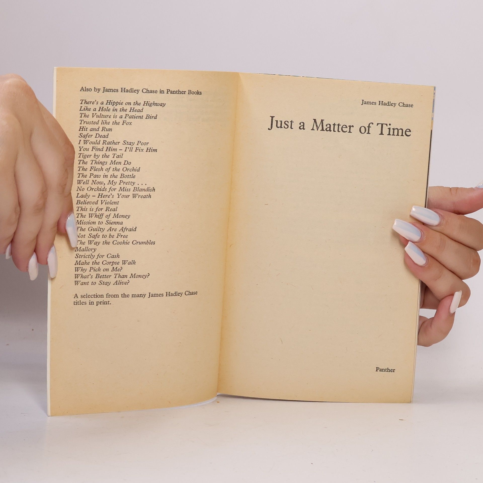 James Hadley Chase Just a Matter of Time
