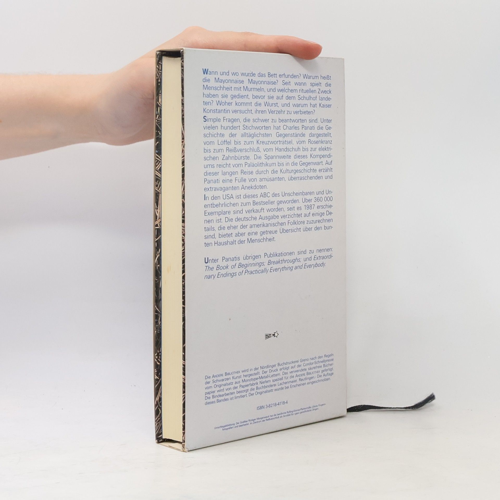 Charles Panati Die Andere Bibliothek: Universalgeschichte der ganz gewöhnlichen Dinge