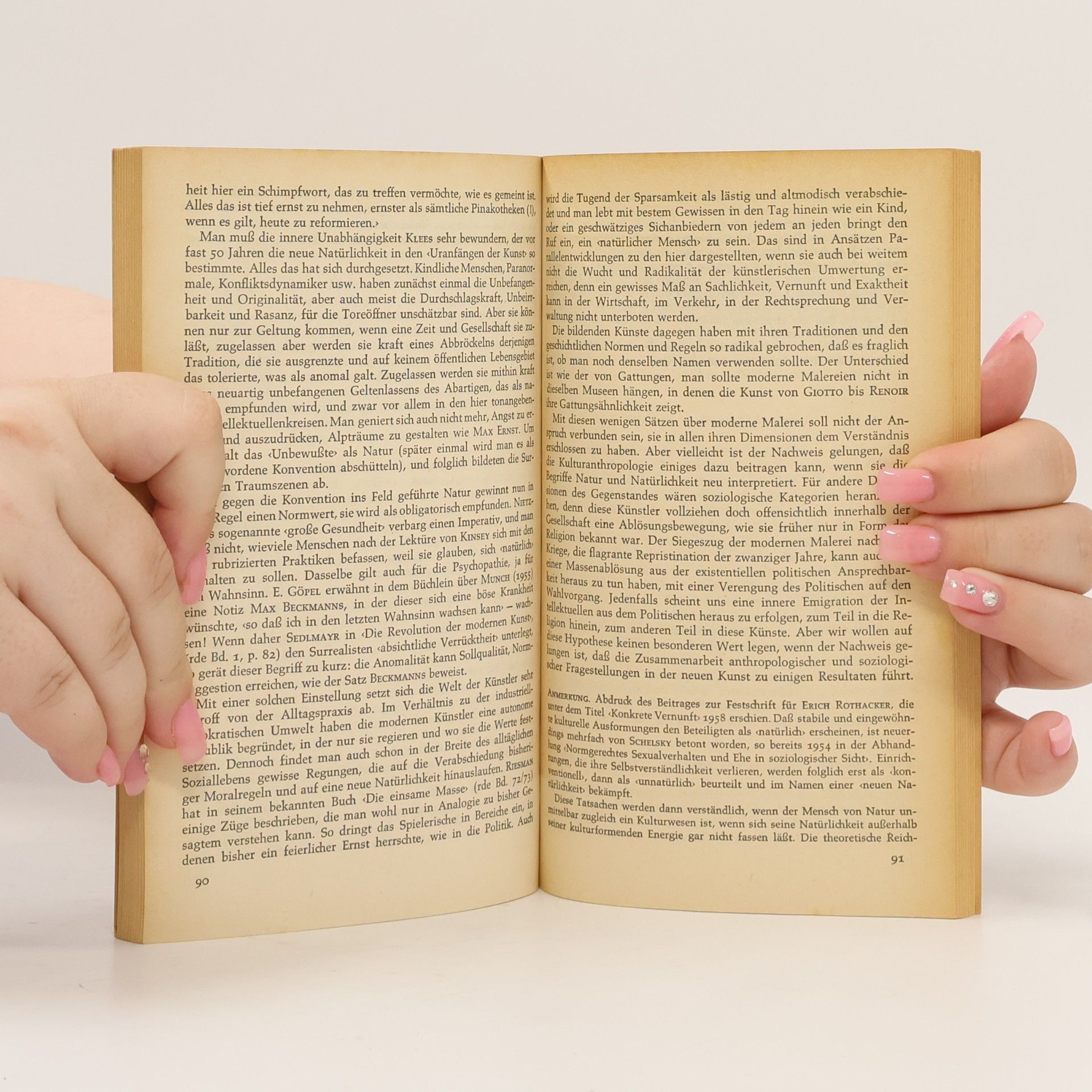 Arnold Gehlen Anthropologische Forschung